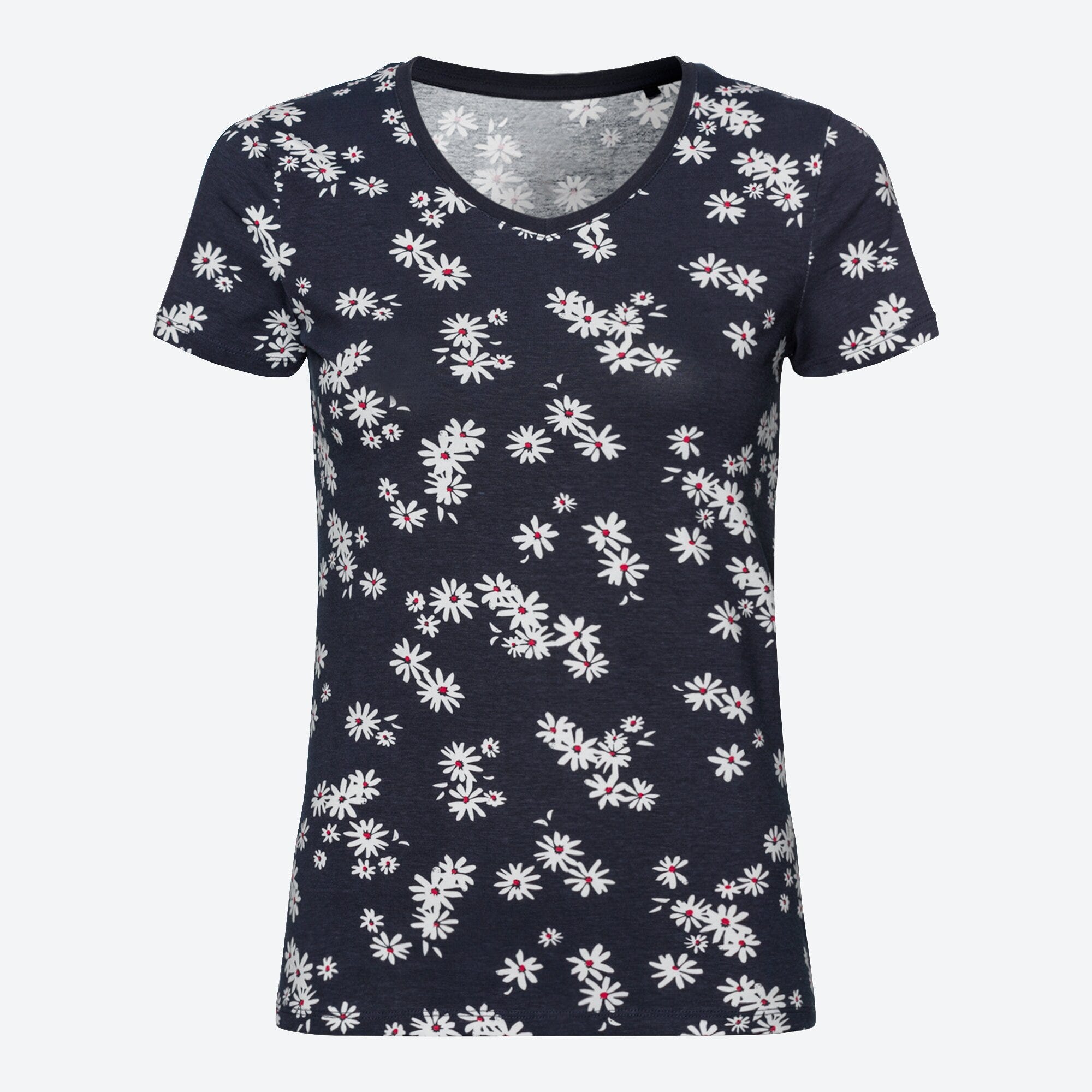 Damen-T-Shirt mit Blümchen-Muster