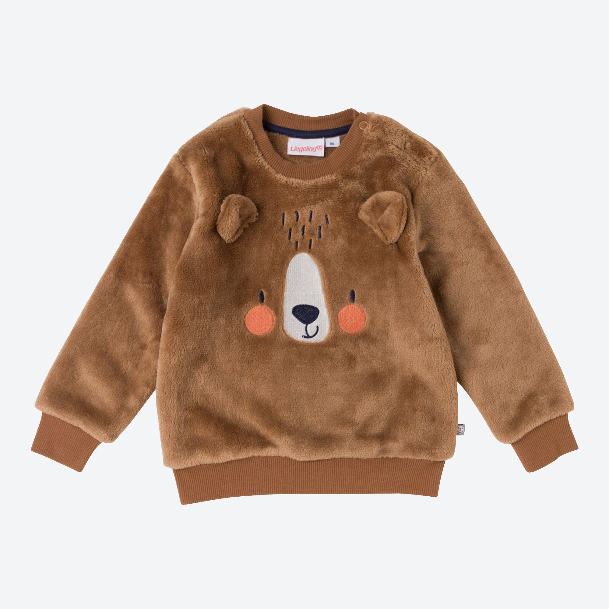 Baby-Jungen-Sweatshirt mit 3D-Ohren-Applikation