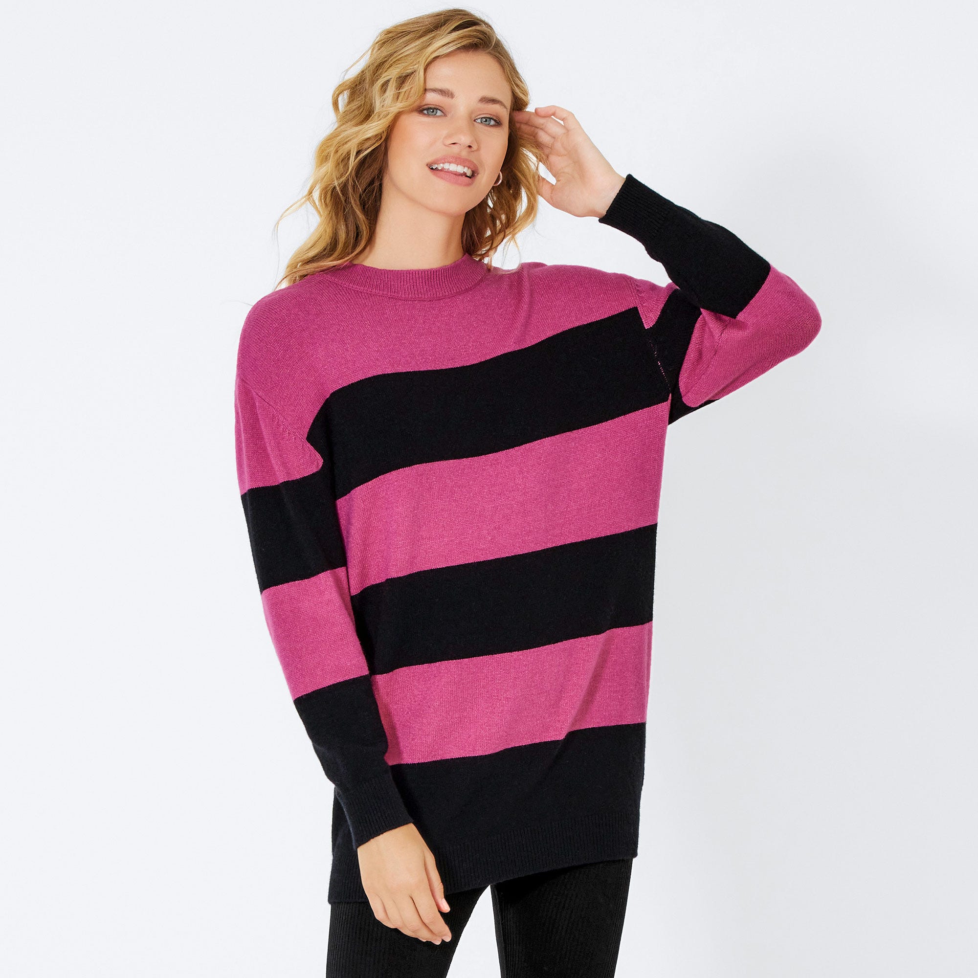 Damen-Pullover mit Streifendesign