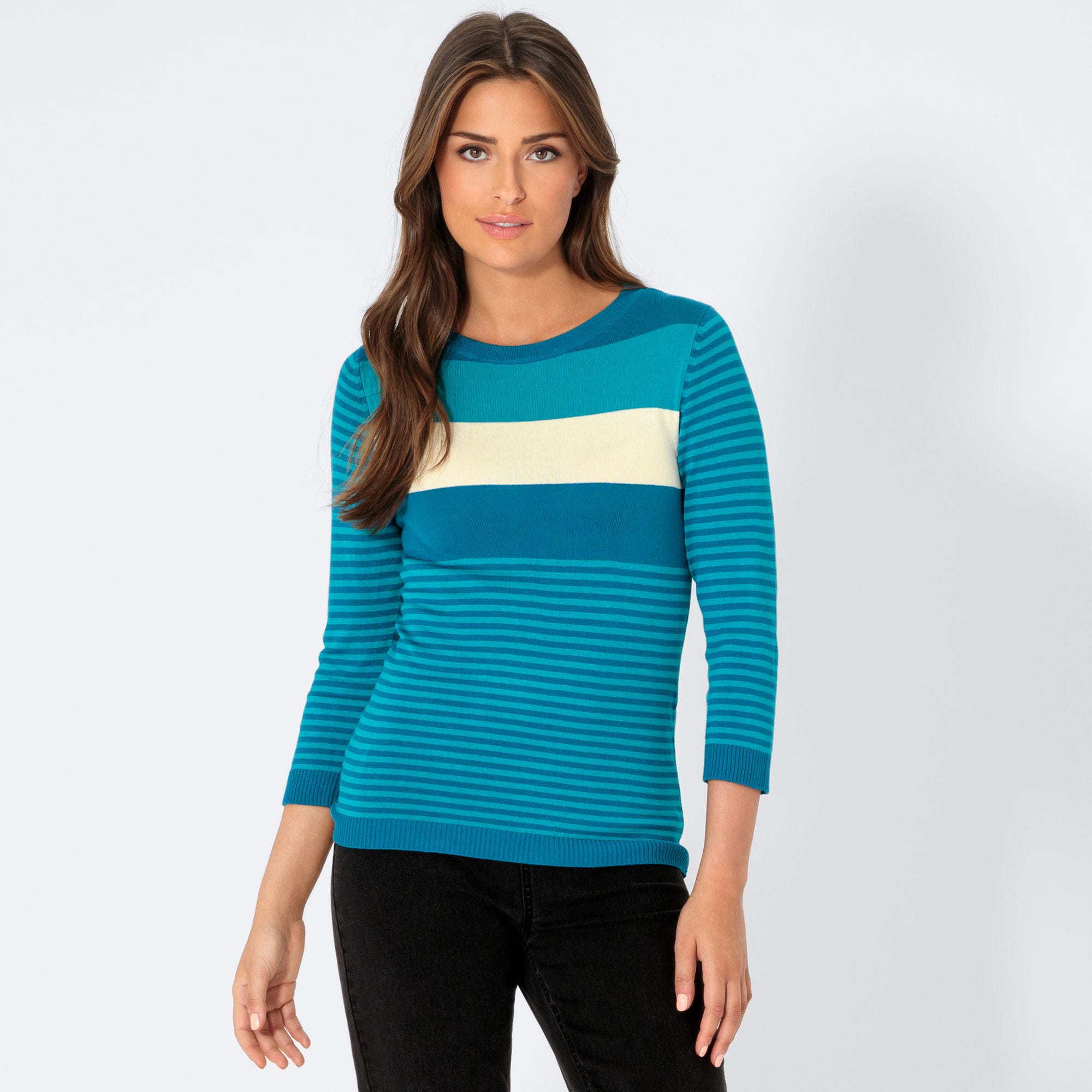 Damen-Pullover mit Streifendesign