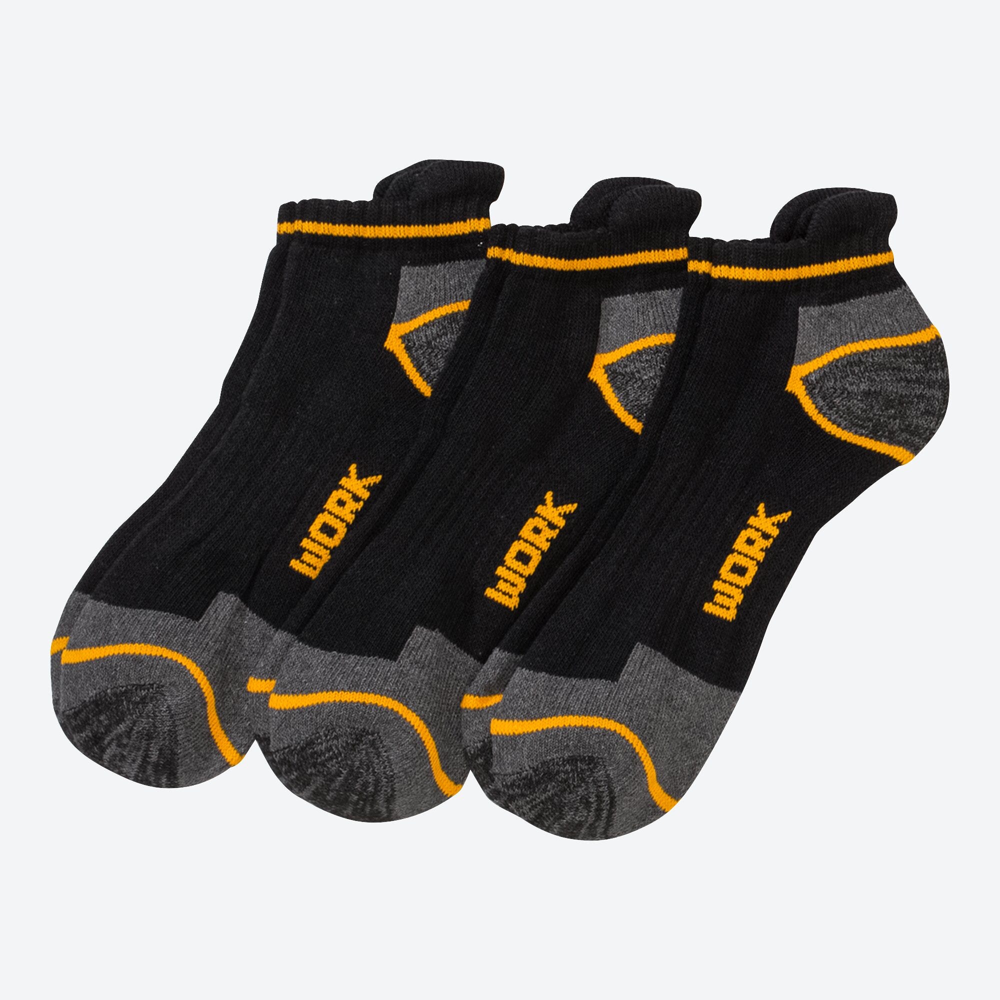 Herren-Arbeits-Sneakersocken, 3er-Pack