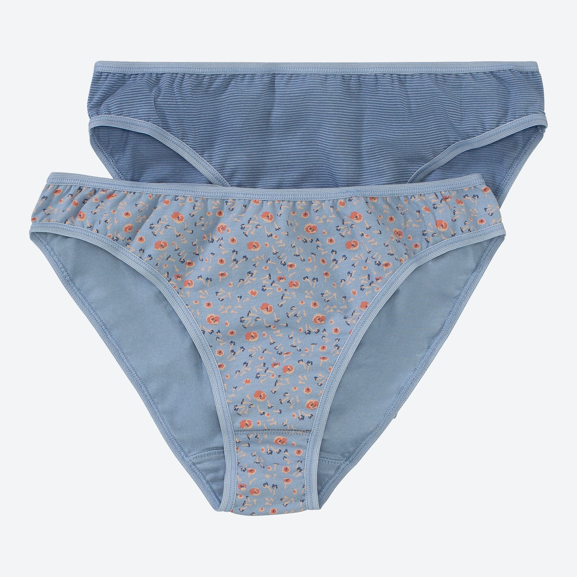 Damen-Minislip mit Blumenmuster, 2er-Pack