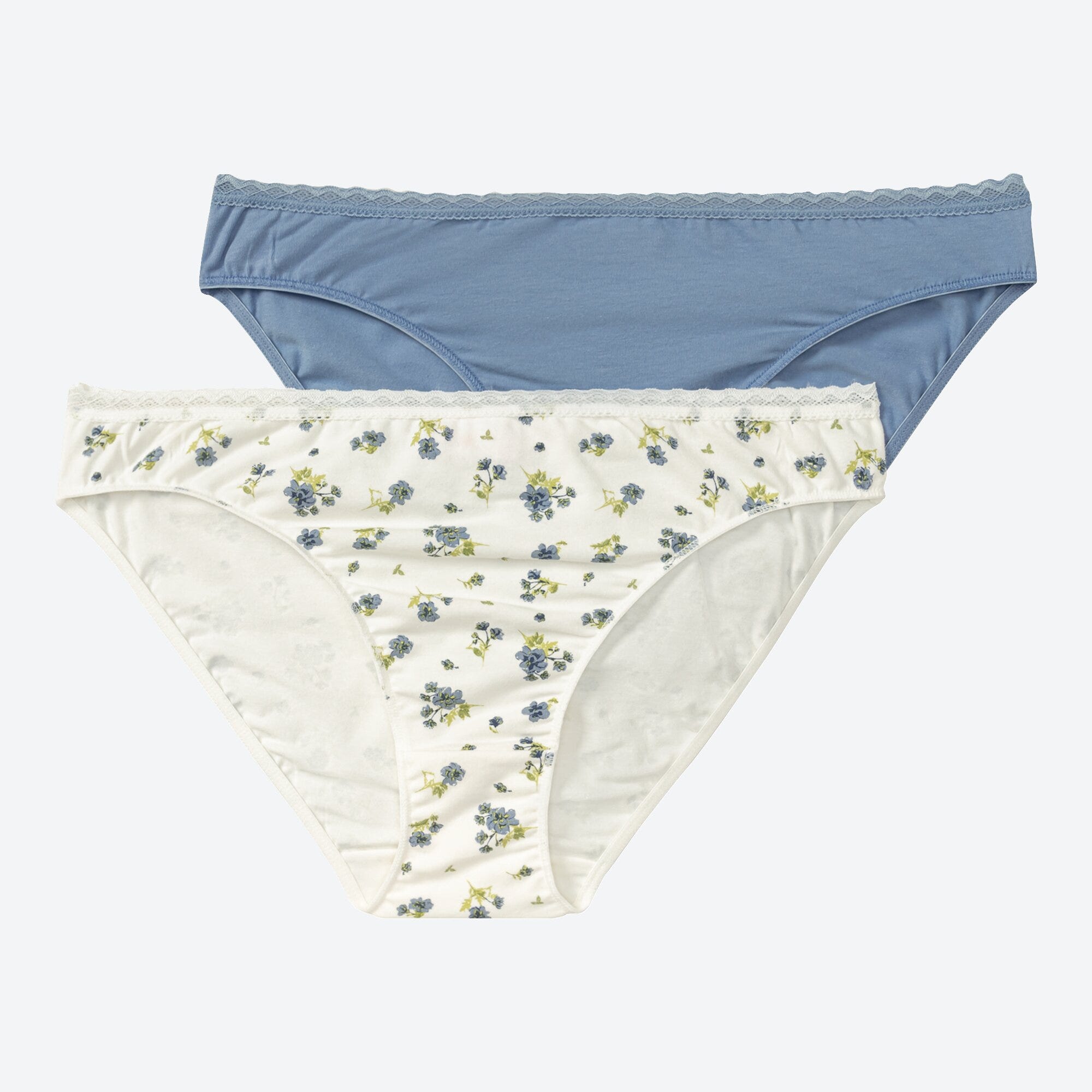 Damen-Minislip mit Spitze, 2er-Pack
