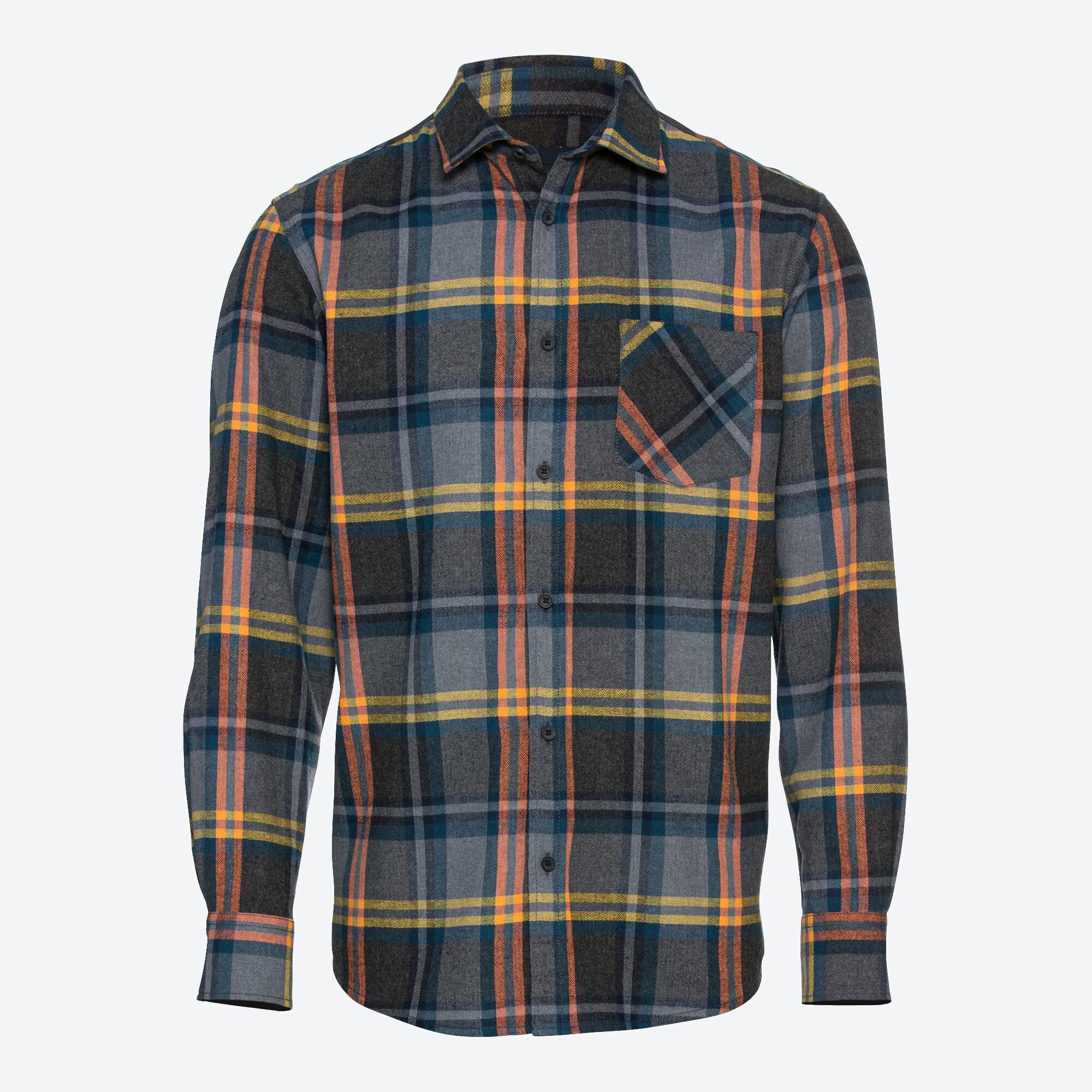 Herren-Flanell-Hemd mit Karomuster