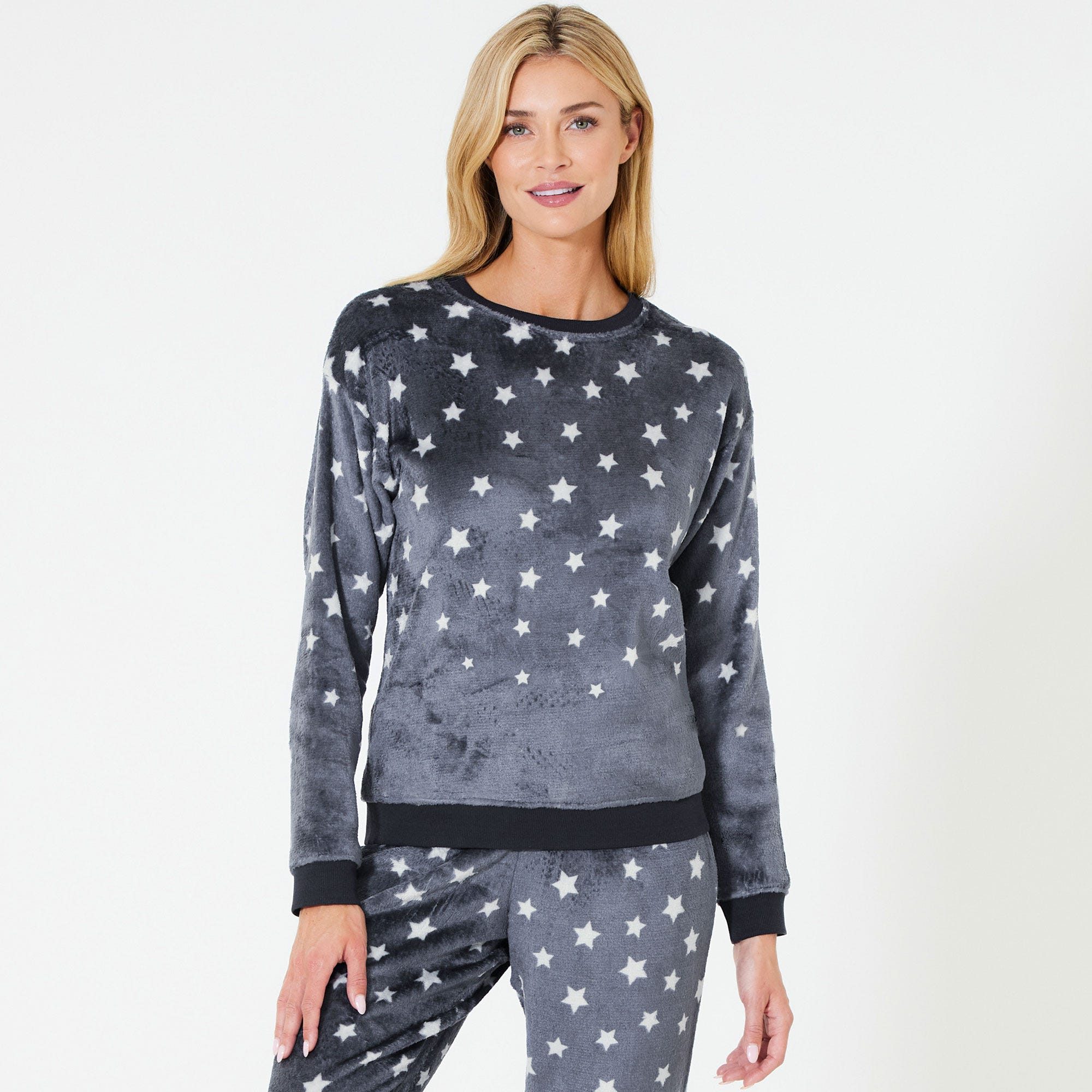 Damen-Freizeit-Pullover mit Sternenmuster