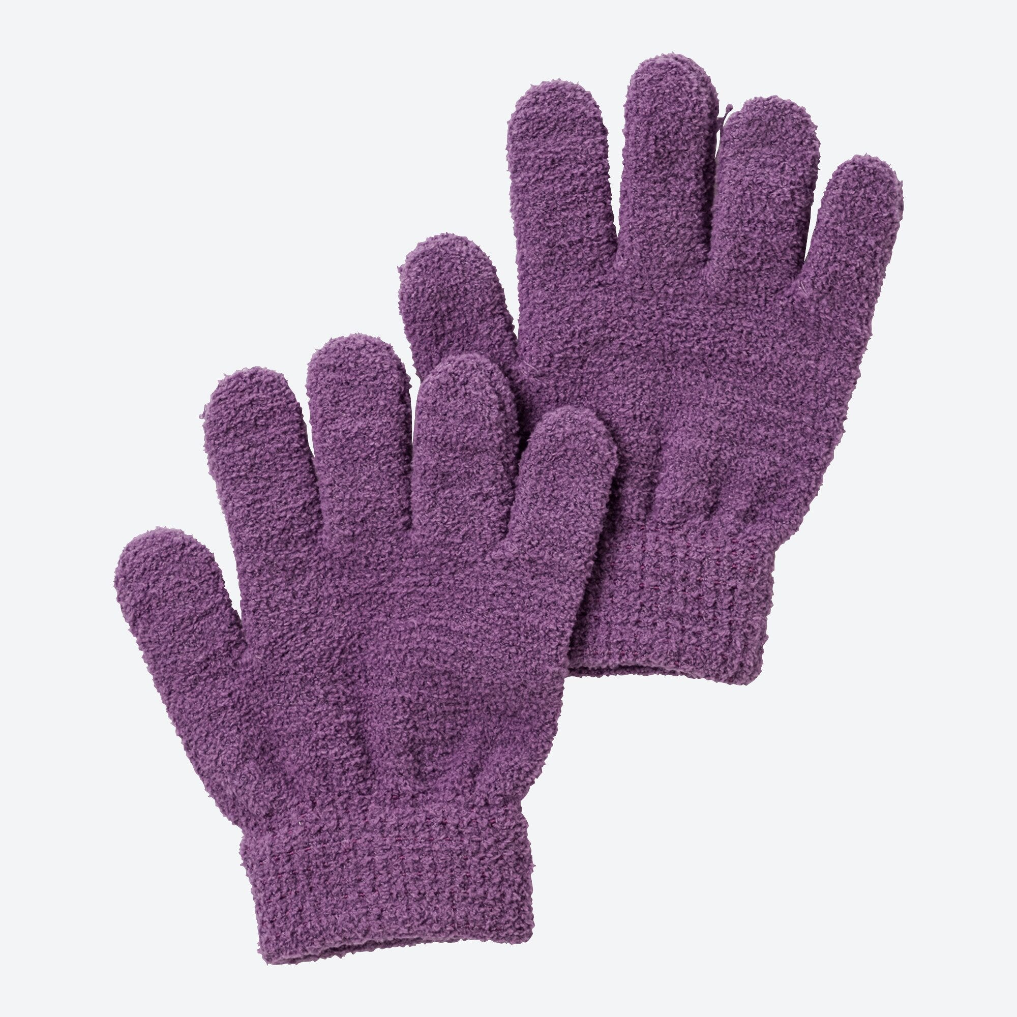 Kinder-Strickhandschuhe aus Plüsch