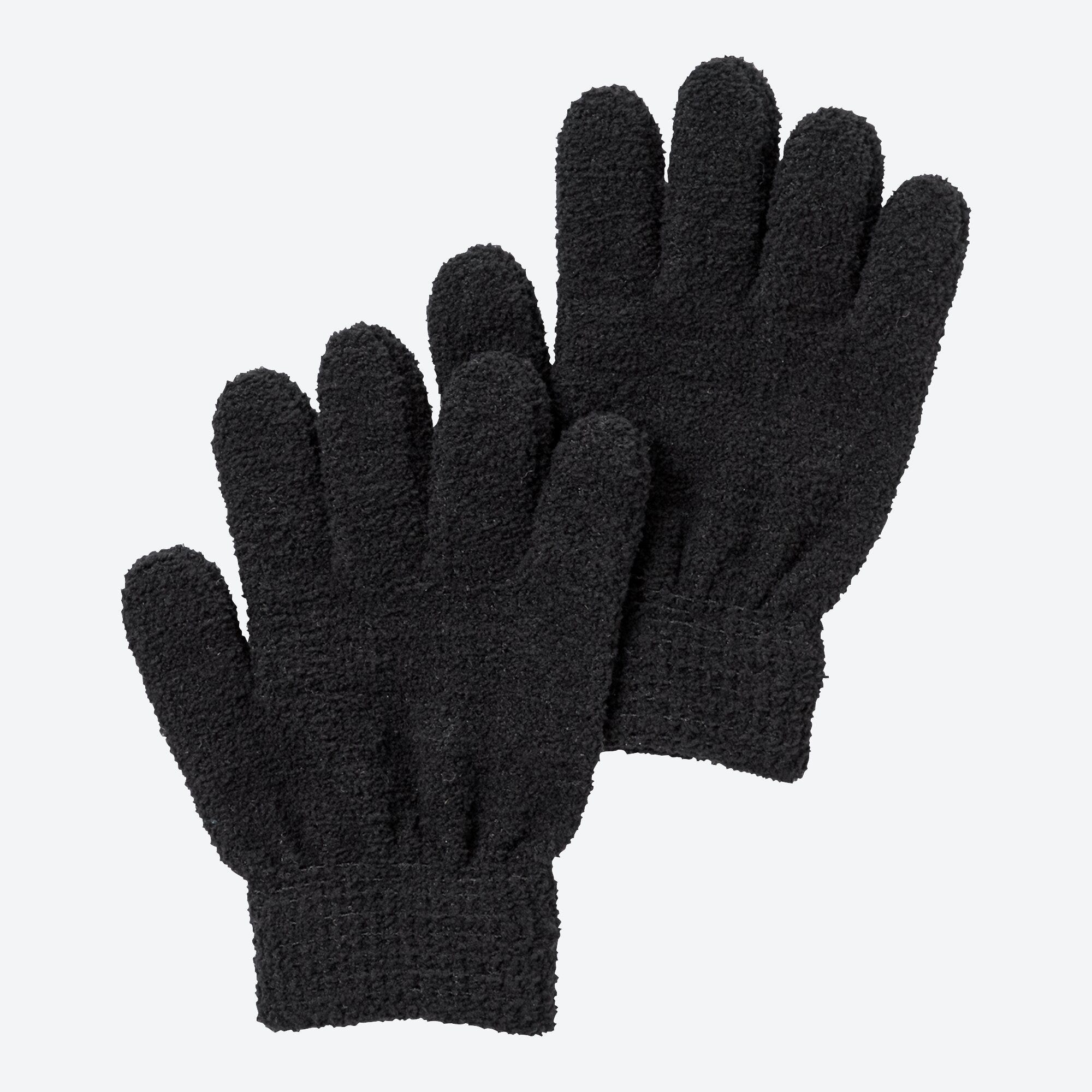 Kinder-Strickhandschuhe aus Plüsch