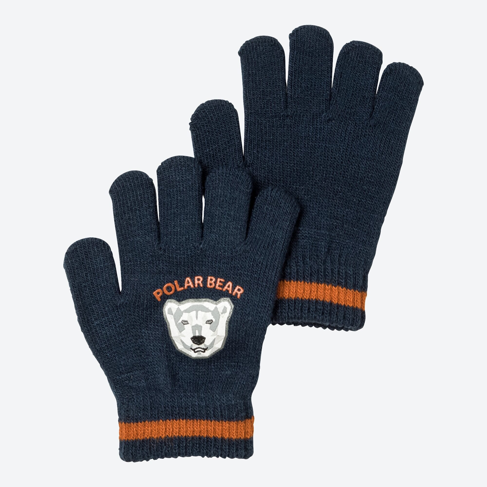 Kinder-Strickhandschuhe mit schönem Motiv