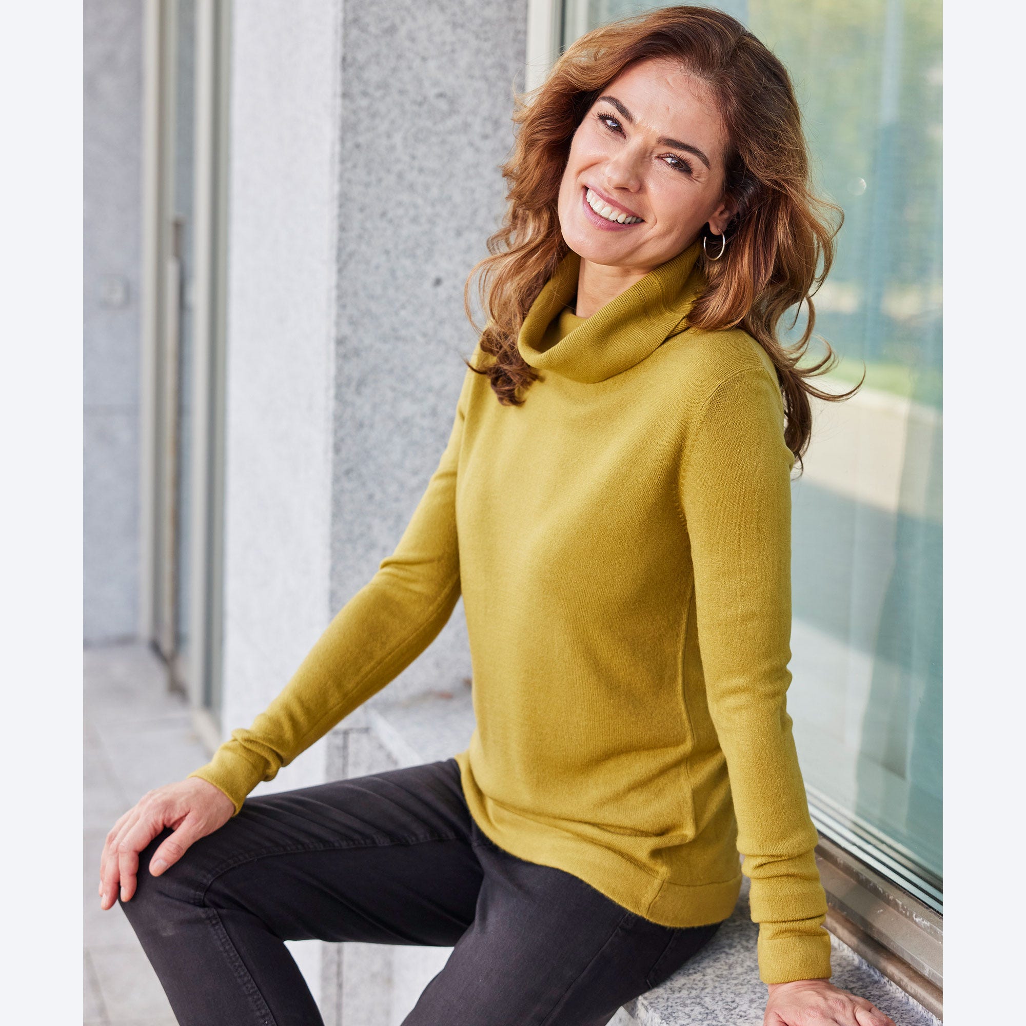 Dame-Pullover in Cashmere-like-Qualität