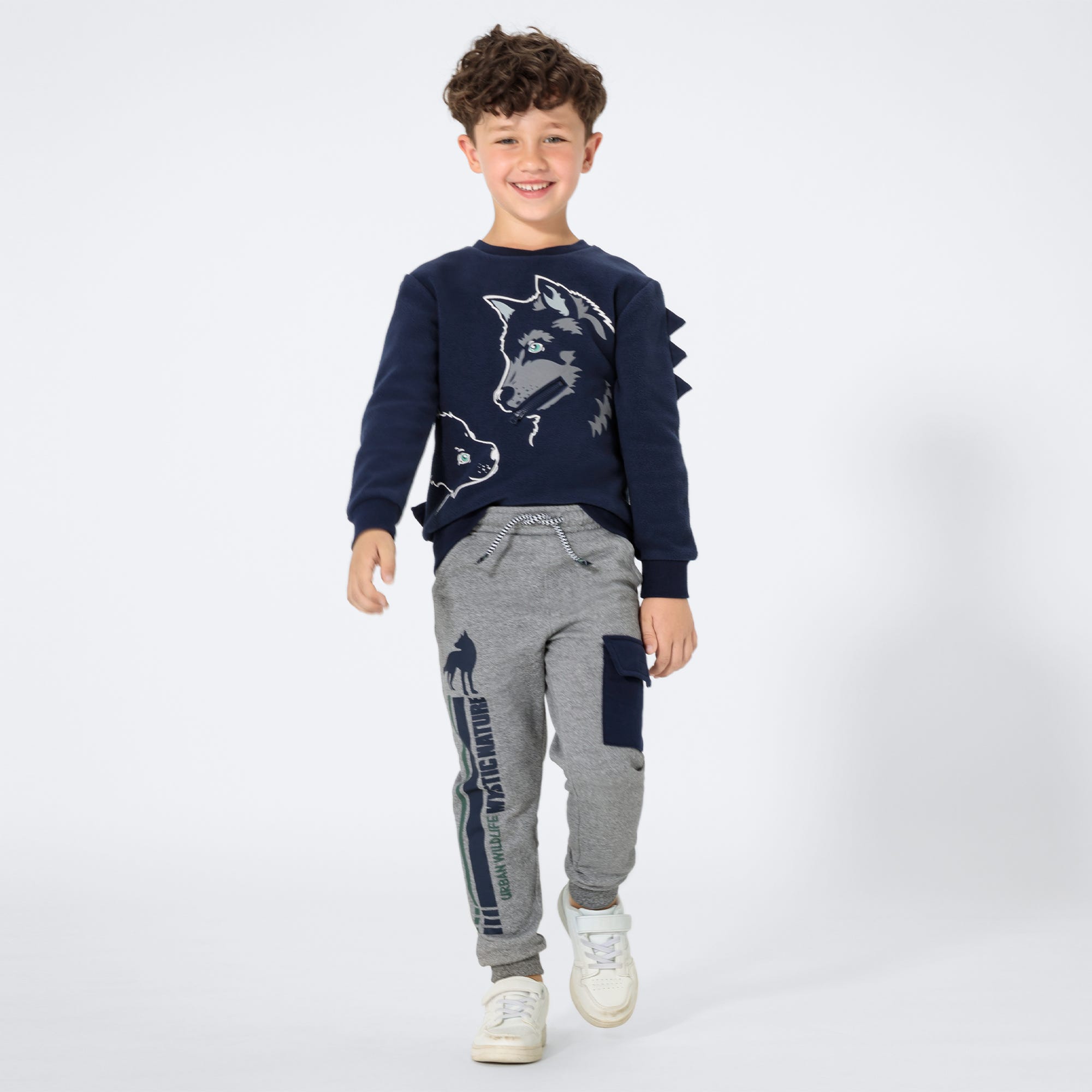 Jungen-Jogginghose mit großer Tasche