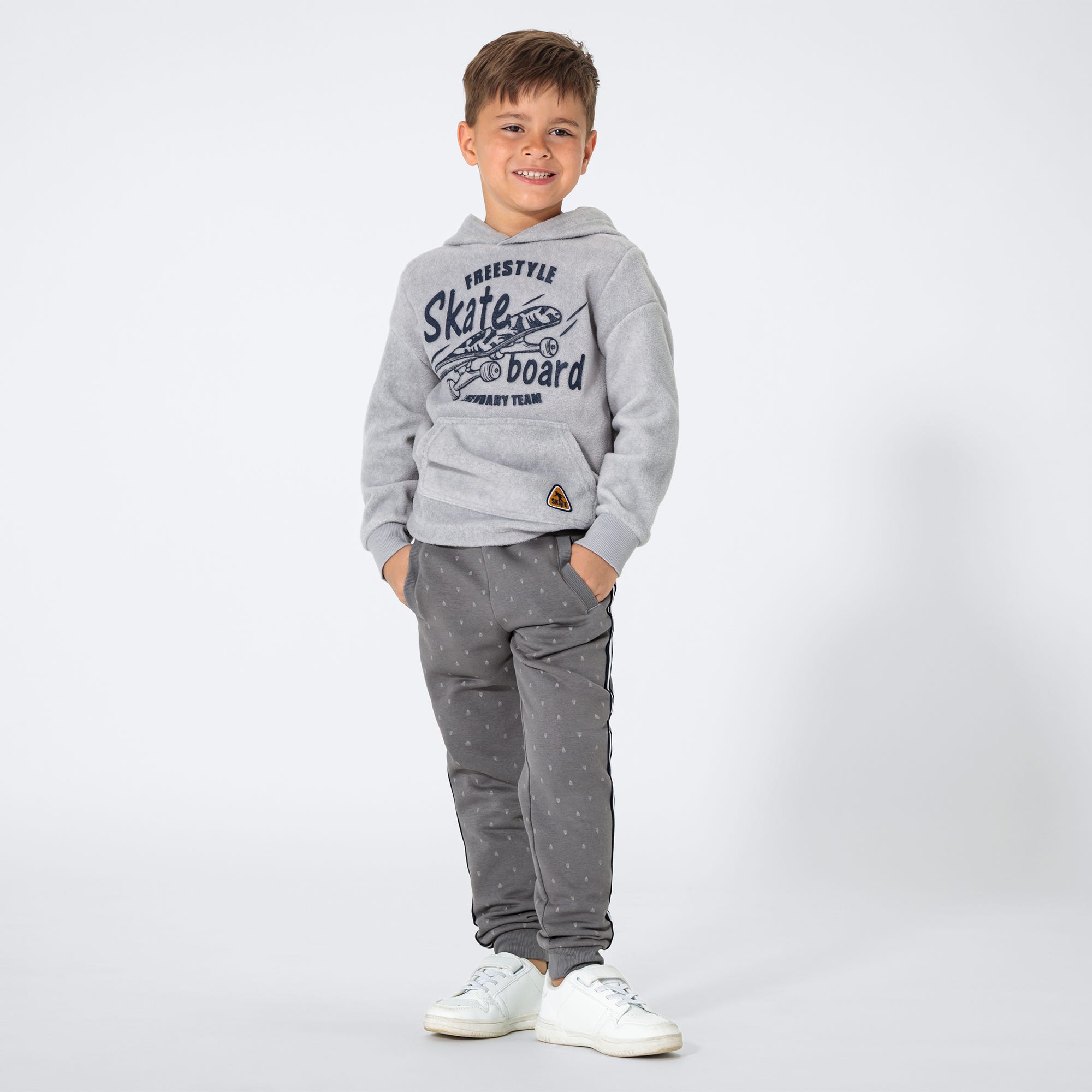 Kinder-Jungen-Jogginghose mit Seitenband
