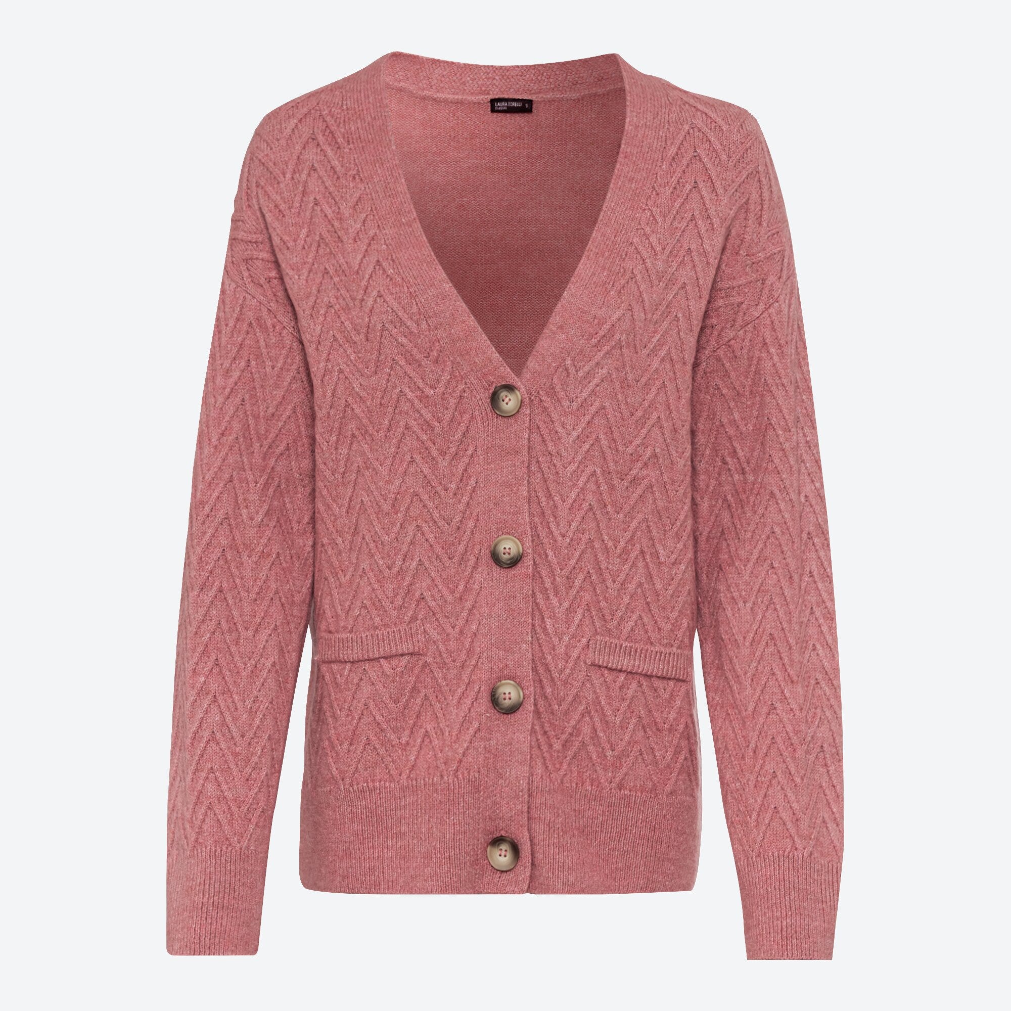 Damen-Strickjacke mit Struktur-Muster