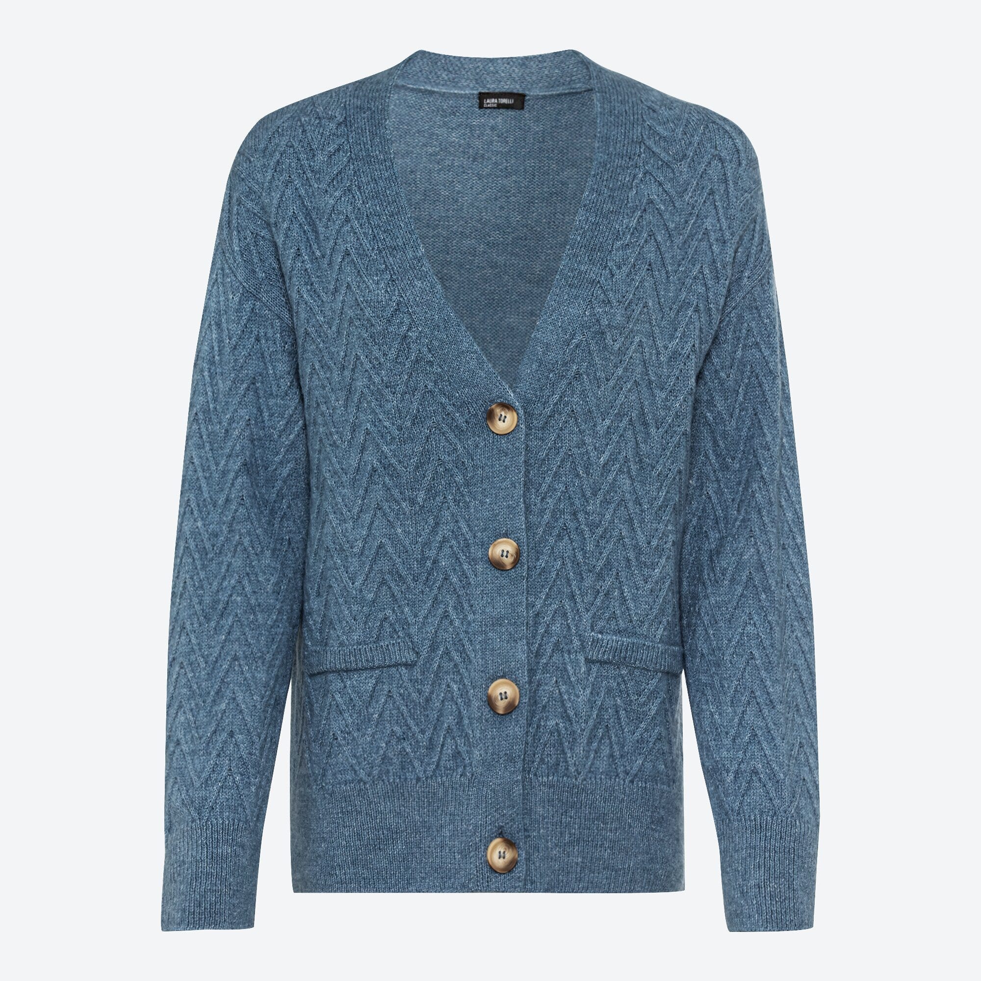Damen-Strickjacke mit Struktur-Muster