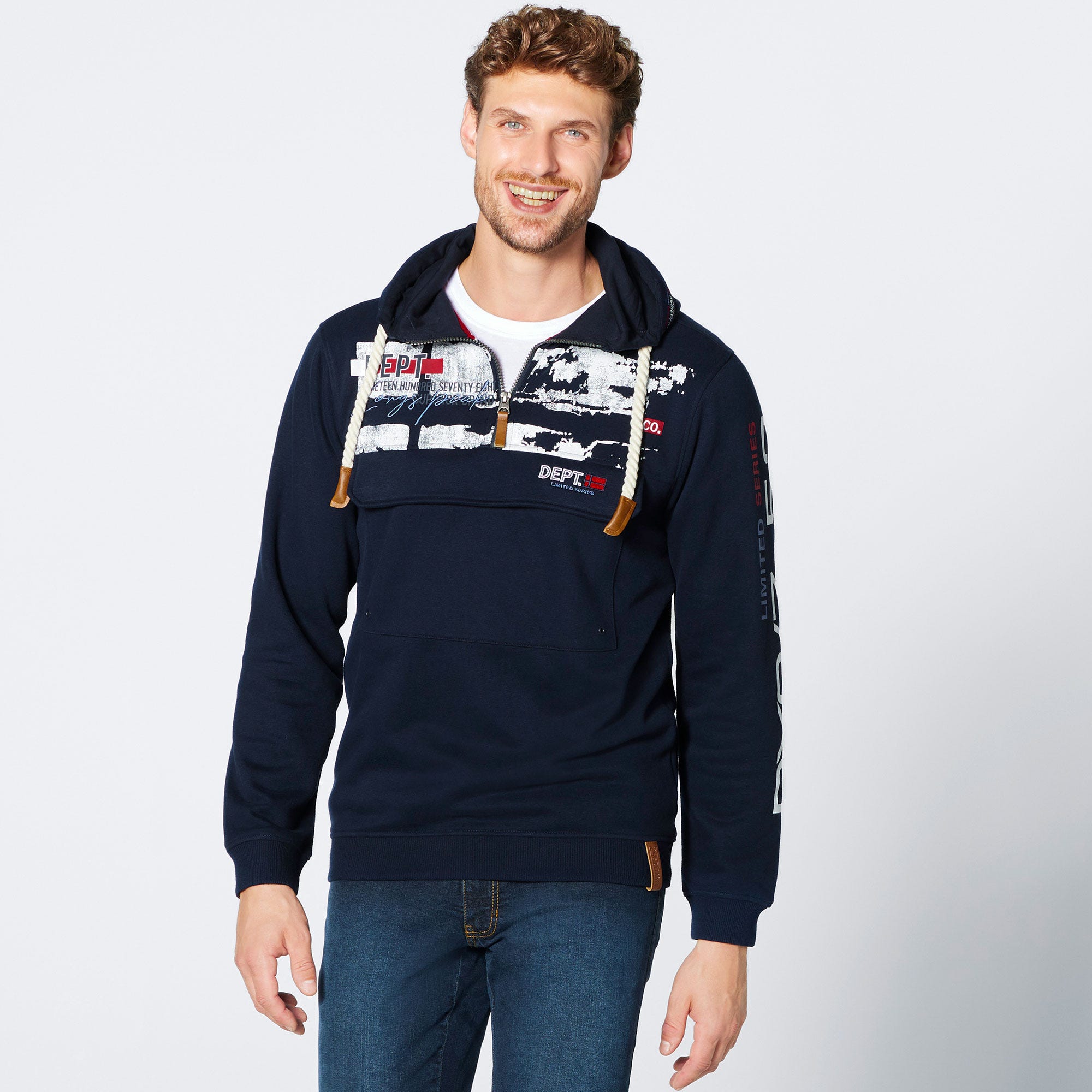 Herren-Troyer mit Frontdruck
