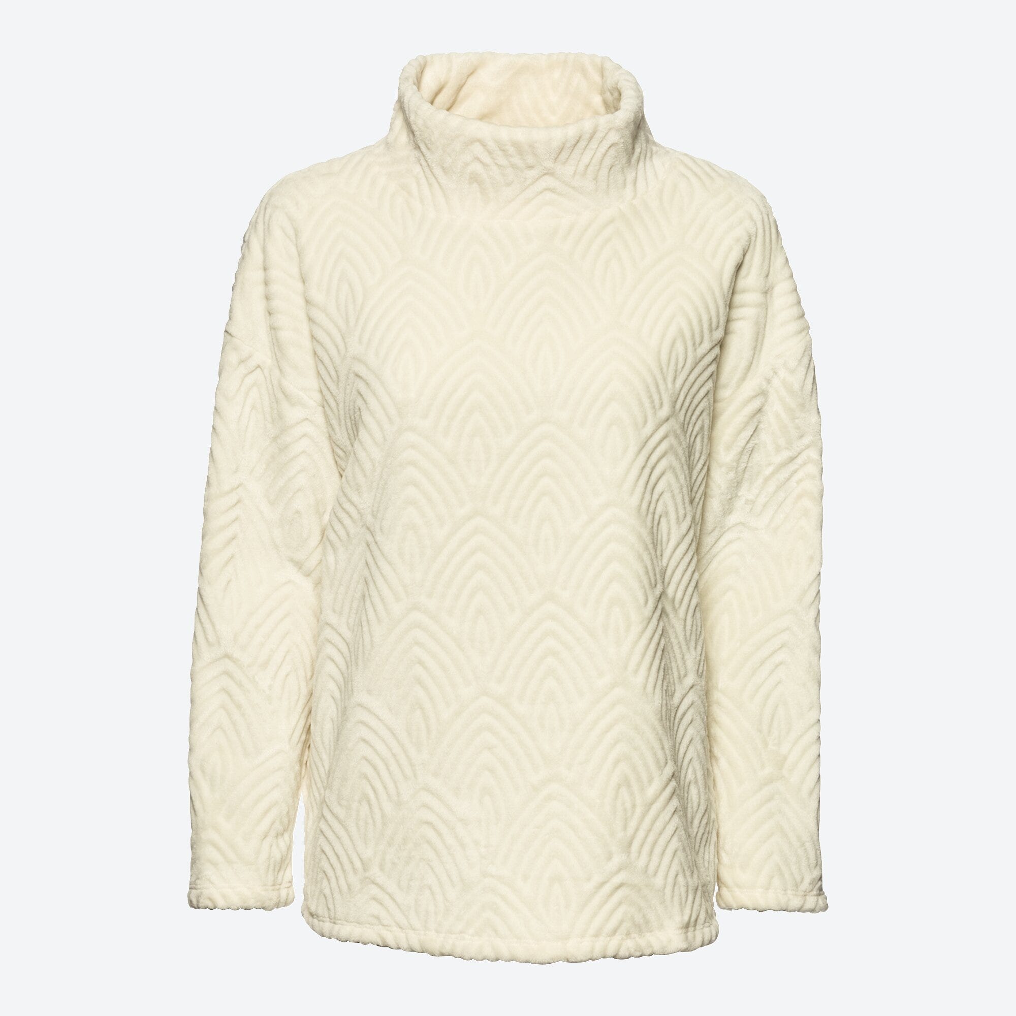  Damen-Fleecepullover mit hohem Kragen
