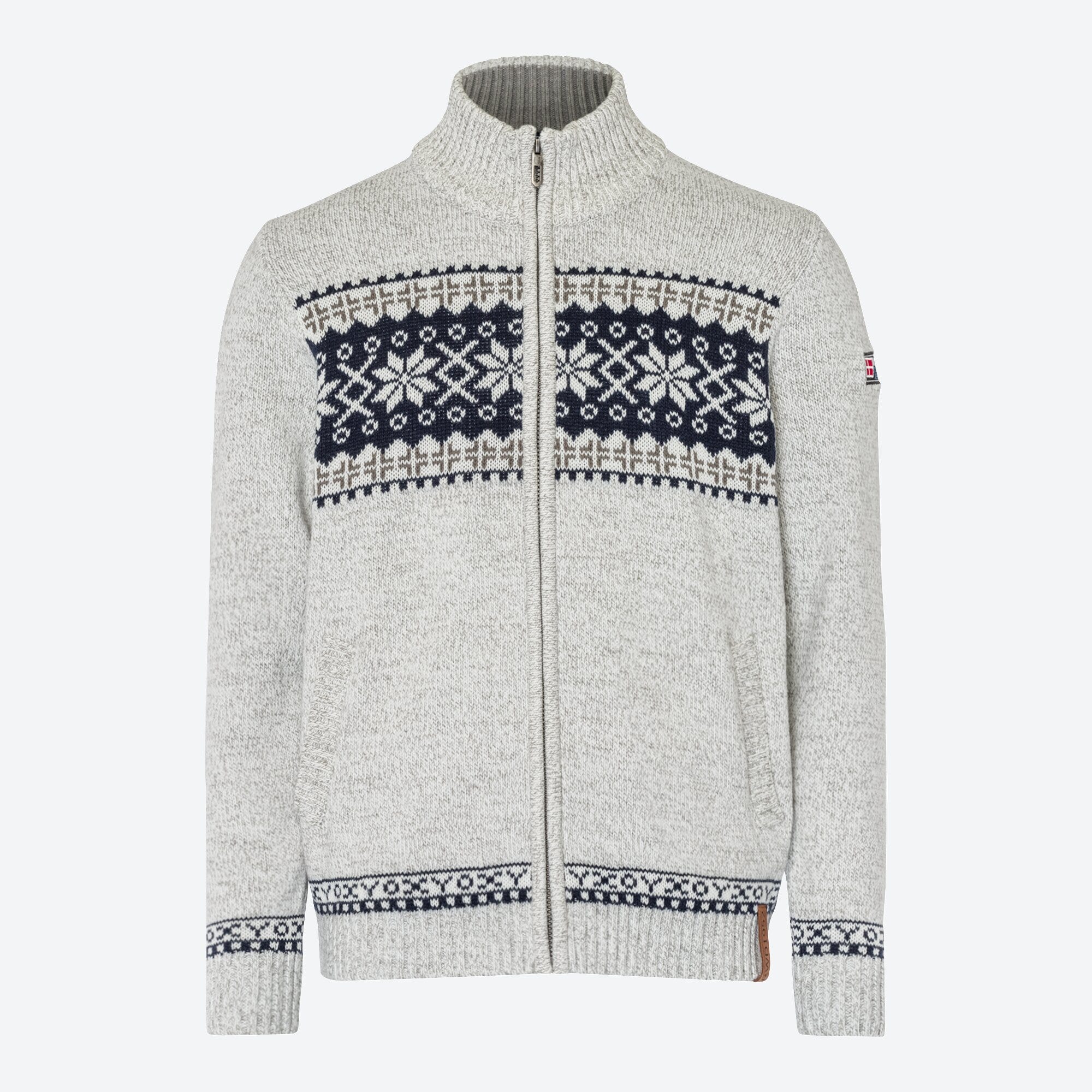 Herren-Strickjacke mit Norweger-Design