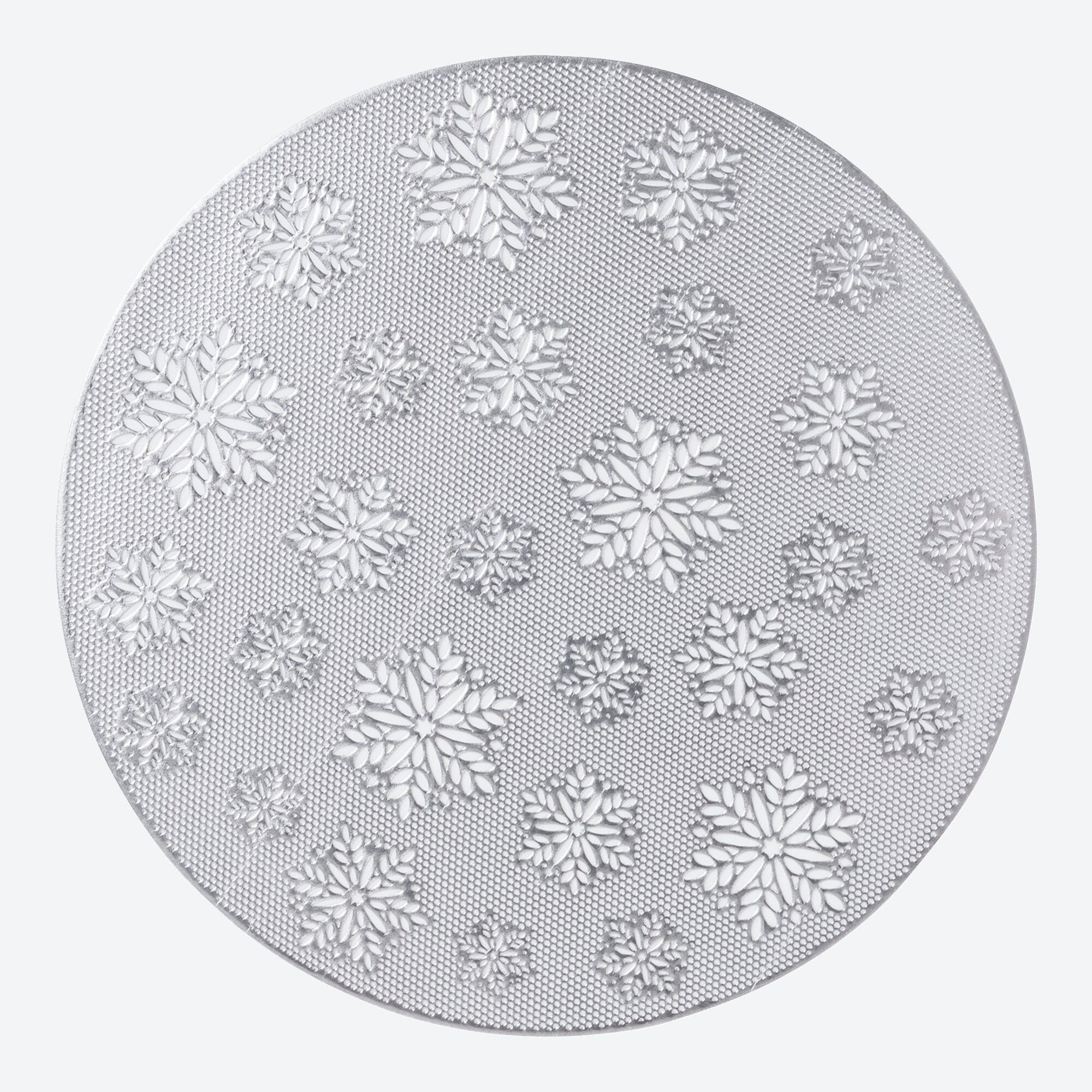 Deckchen im Schneeflocken-Design, Ø ca. 38cm