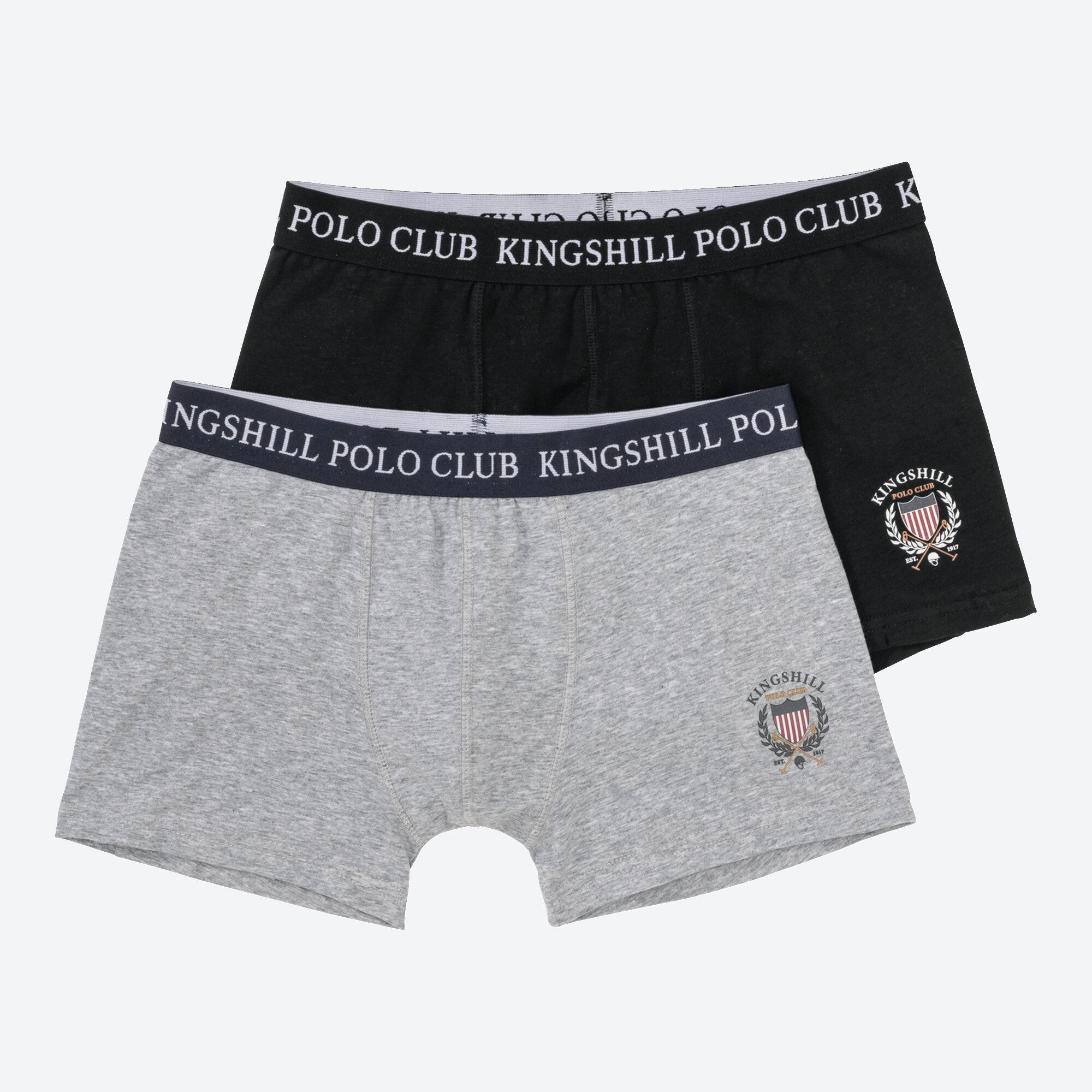 Kingshill Polo Club Herren-Retroshorts, 2er-Pack