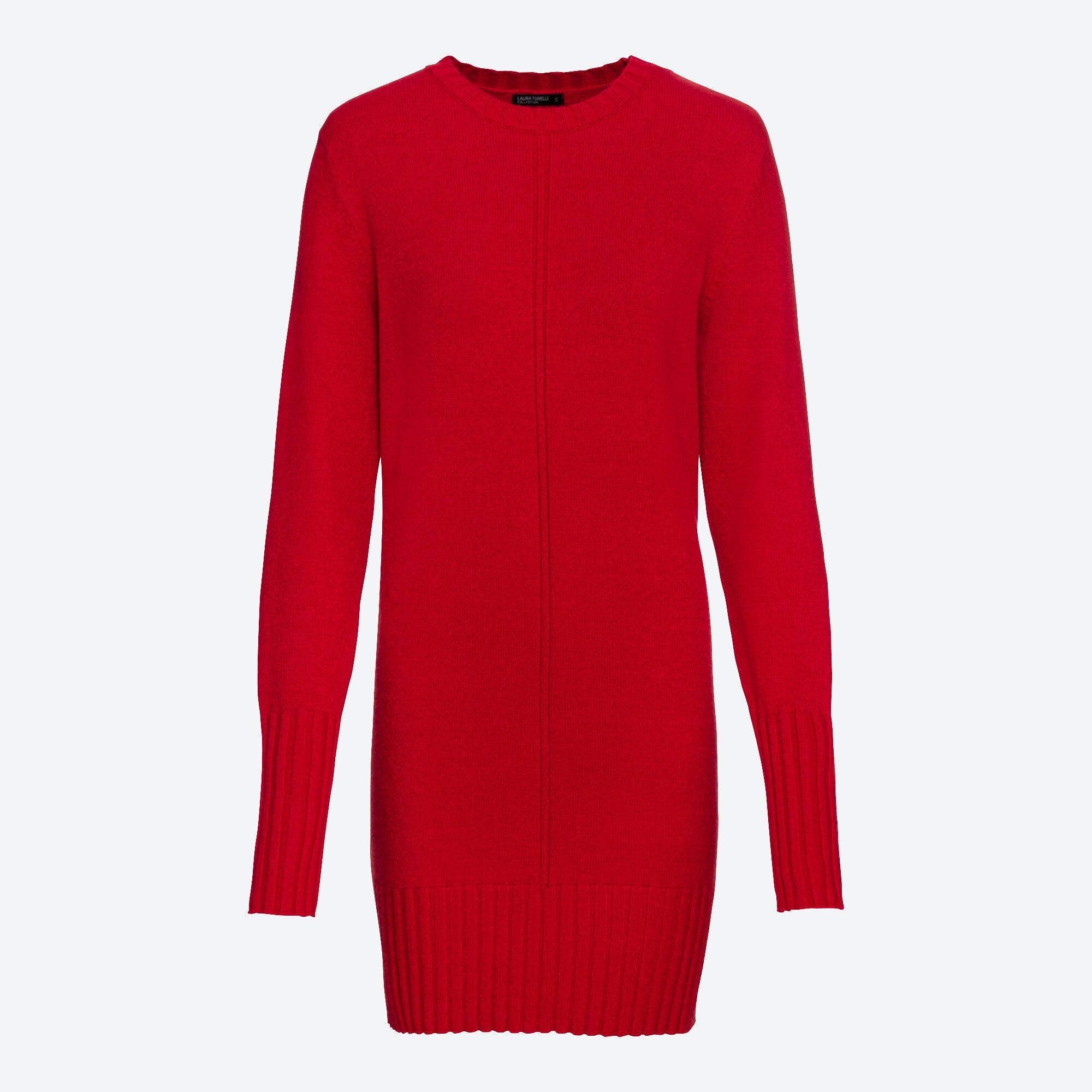 Damen-Longpullover mit Ripp-Bündchen