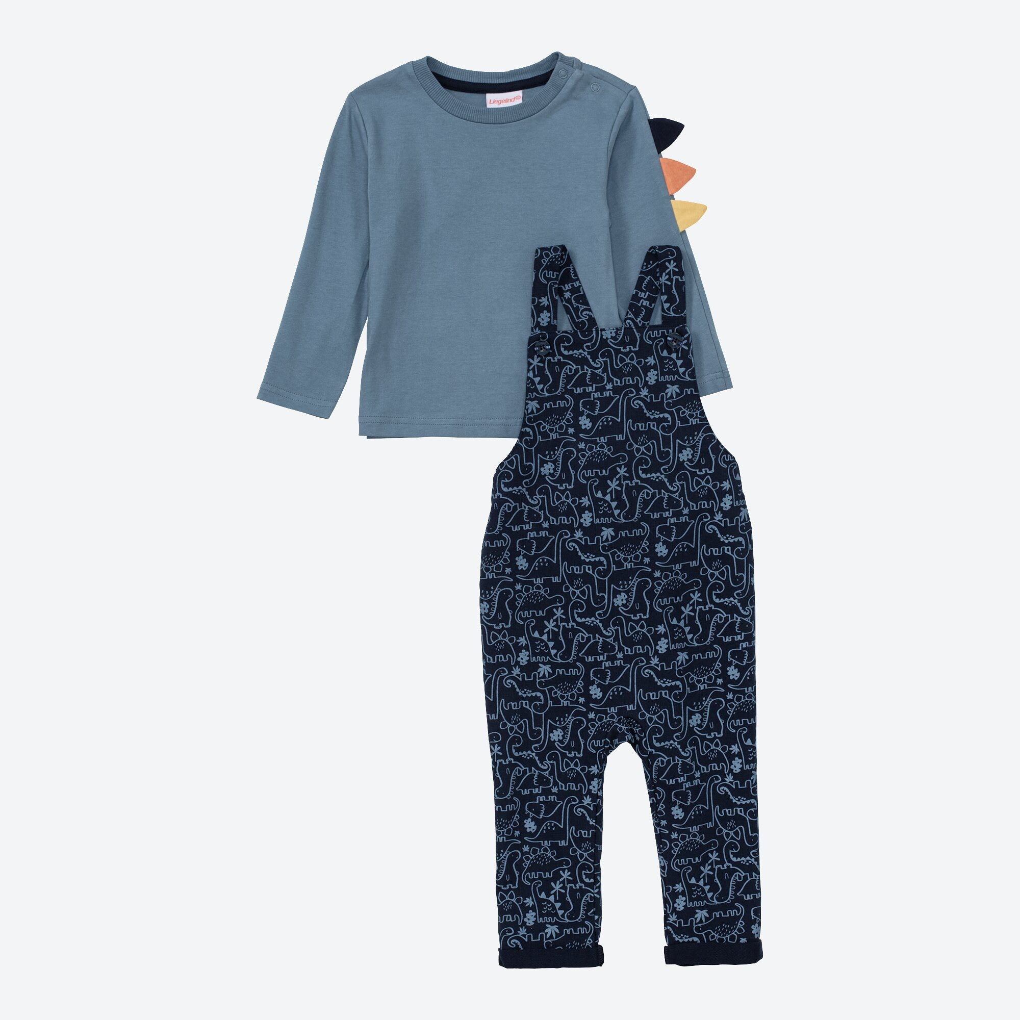 Baby-Jungen-Set mit Dino-Zacken, 2-teilig