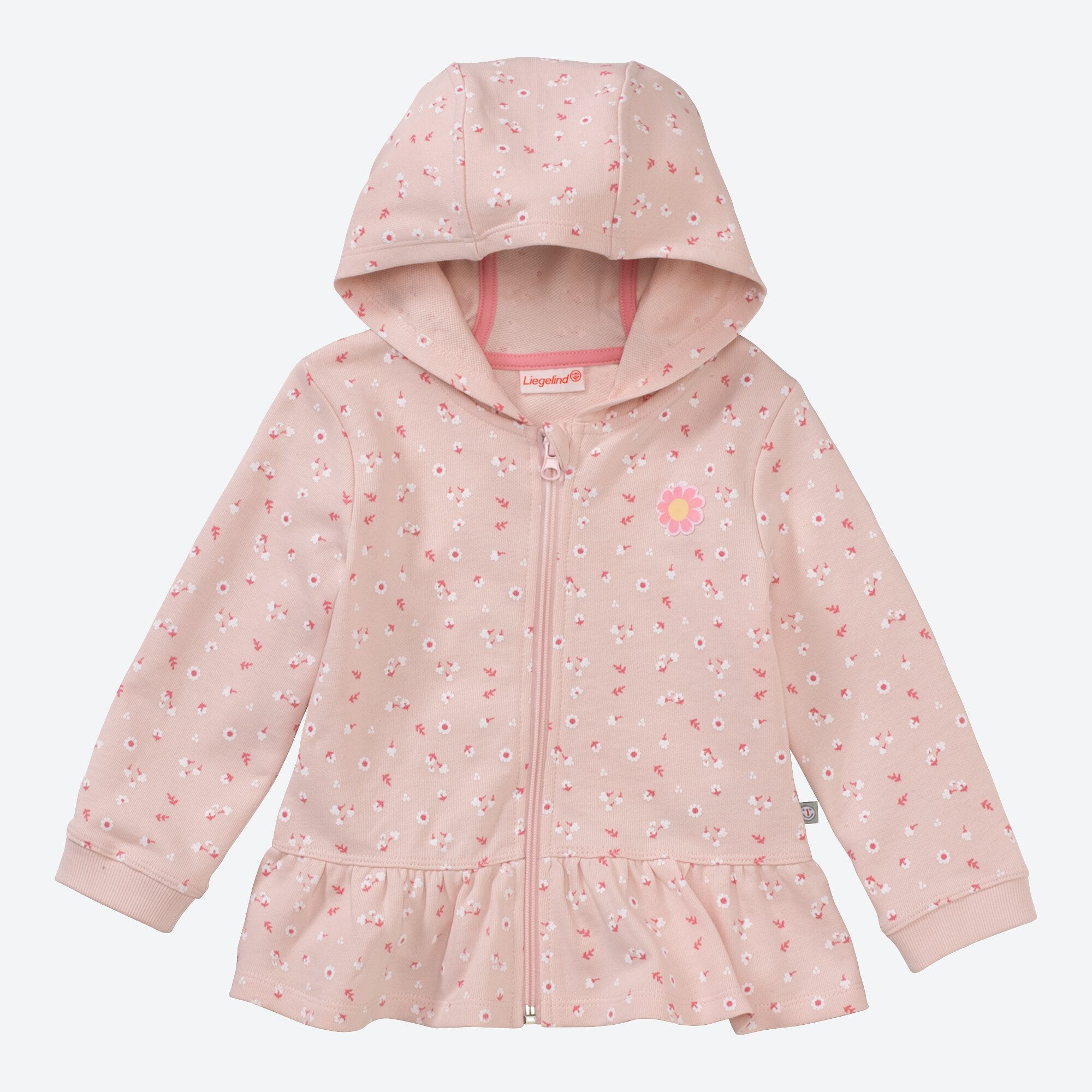 Baby-Mädchen-Sweatjacke mit Kapuze