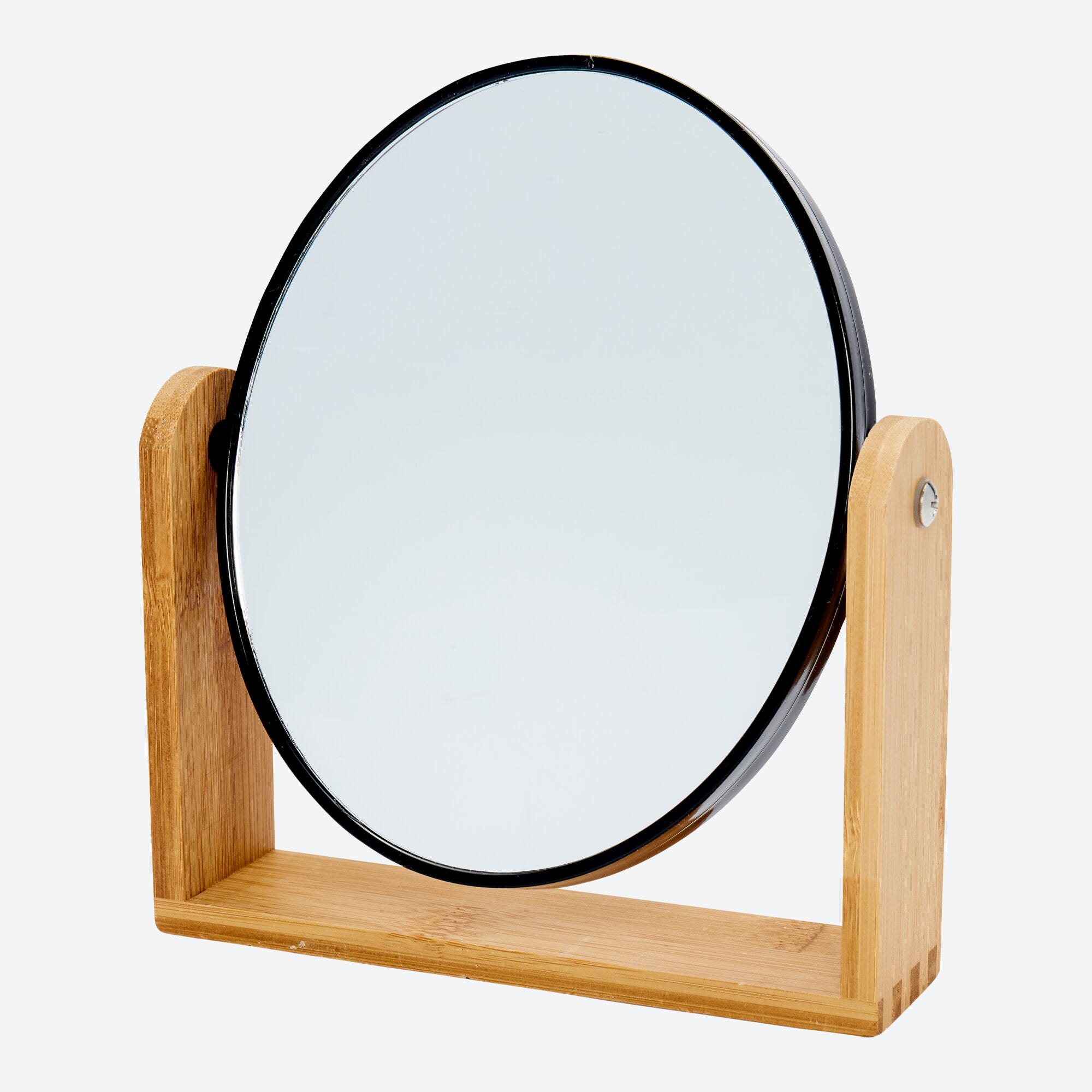 Spiegel mit Bambus-Ständer, ca. 18x5x20cm