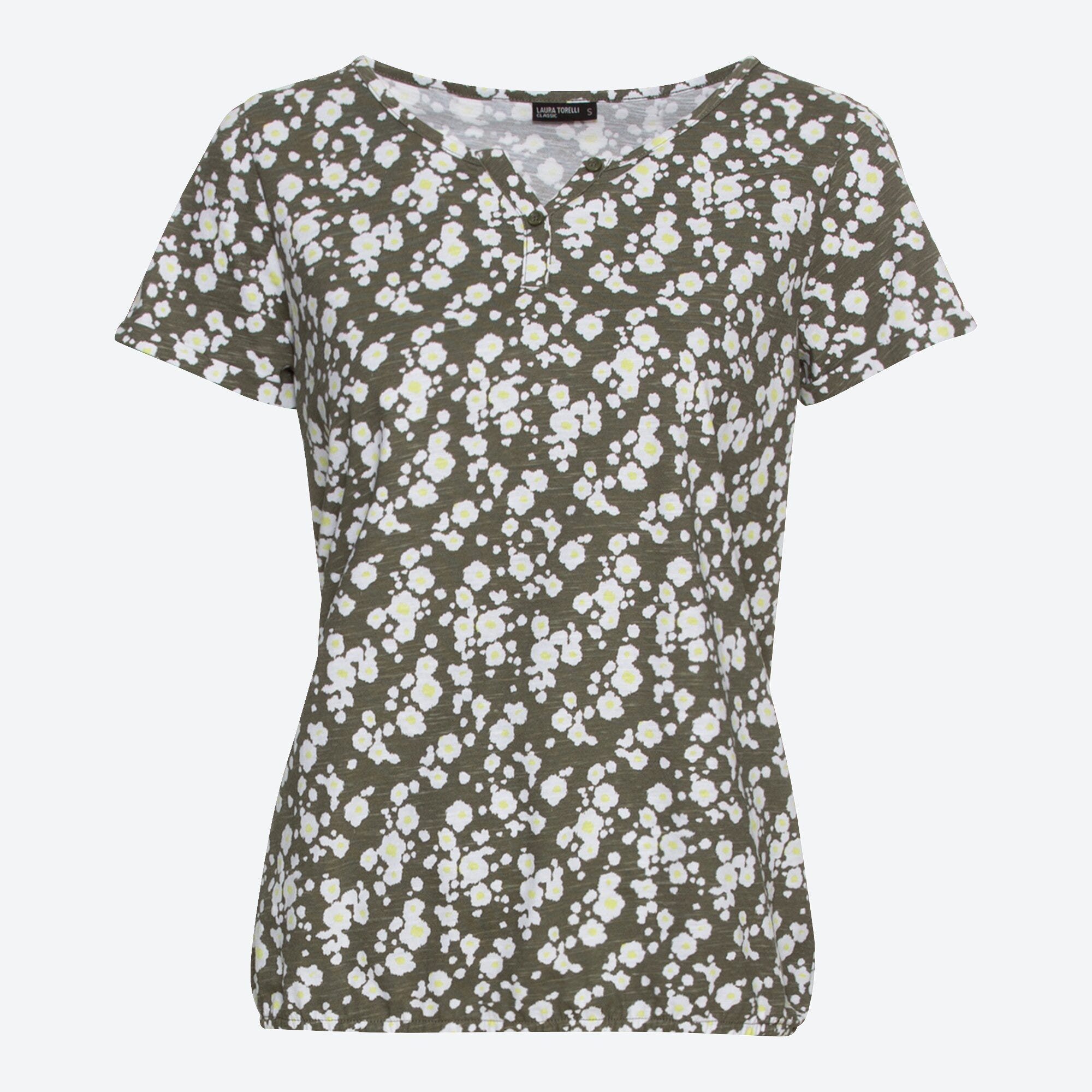 Damen-T-Shirt mit Blümchen-Muster