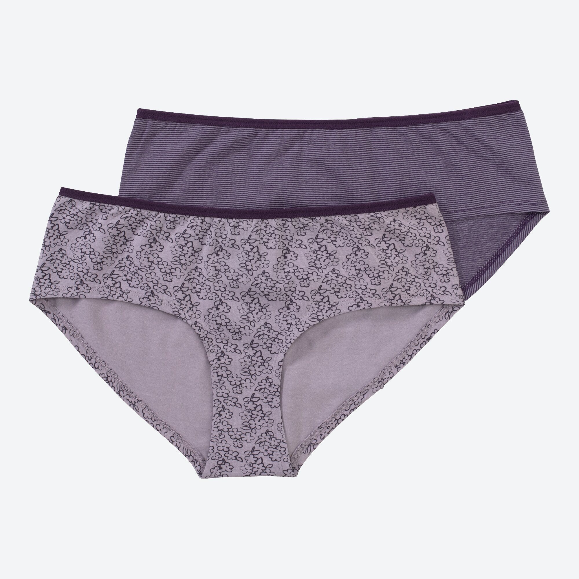 Damen-Panty mit Blumenmuster, 2er-Pack