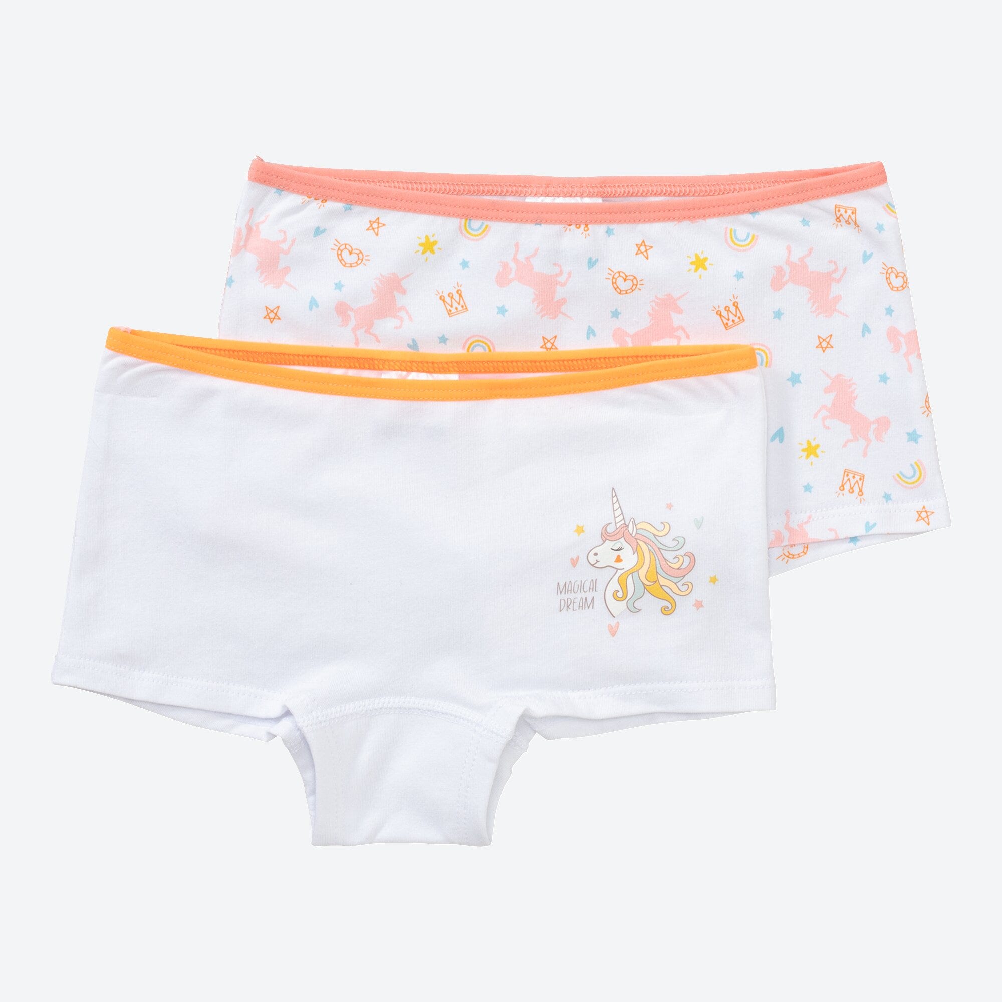 Mädchen-Panty mit Einhorn-Muster, 2er-Pack