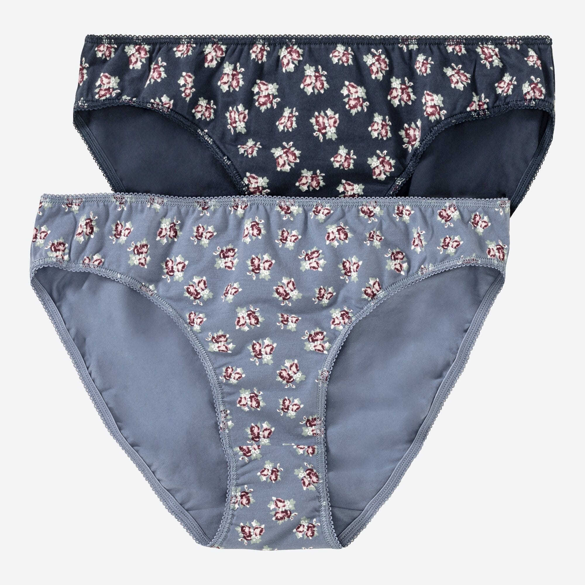 Damen-Minislip mit Gänseblümchen, 2er-Pack