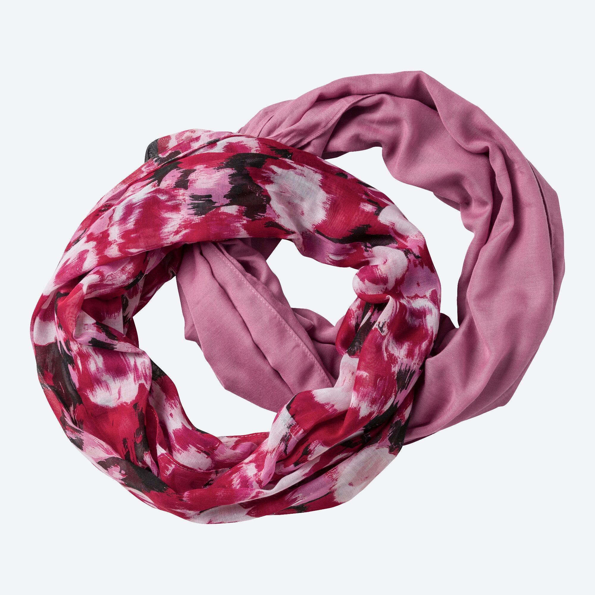 Damen-Loop-Tuch mit hübschem Muster, 2er-Pack