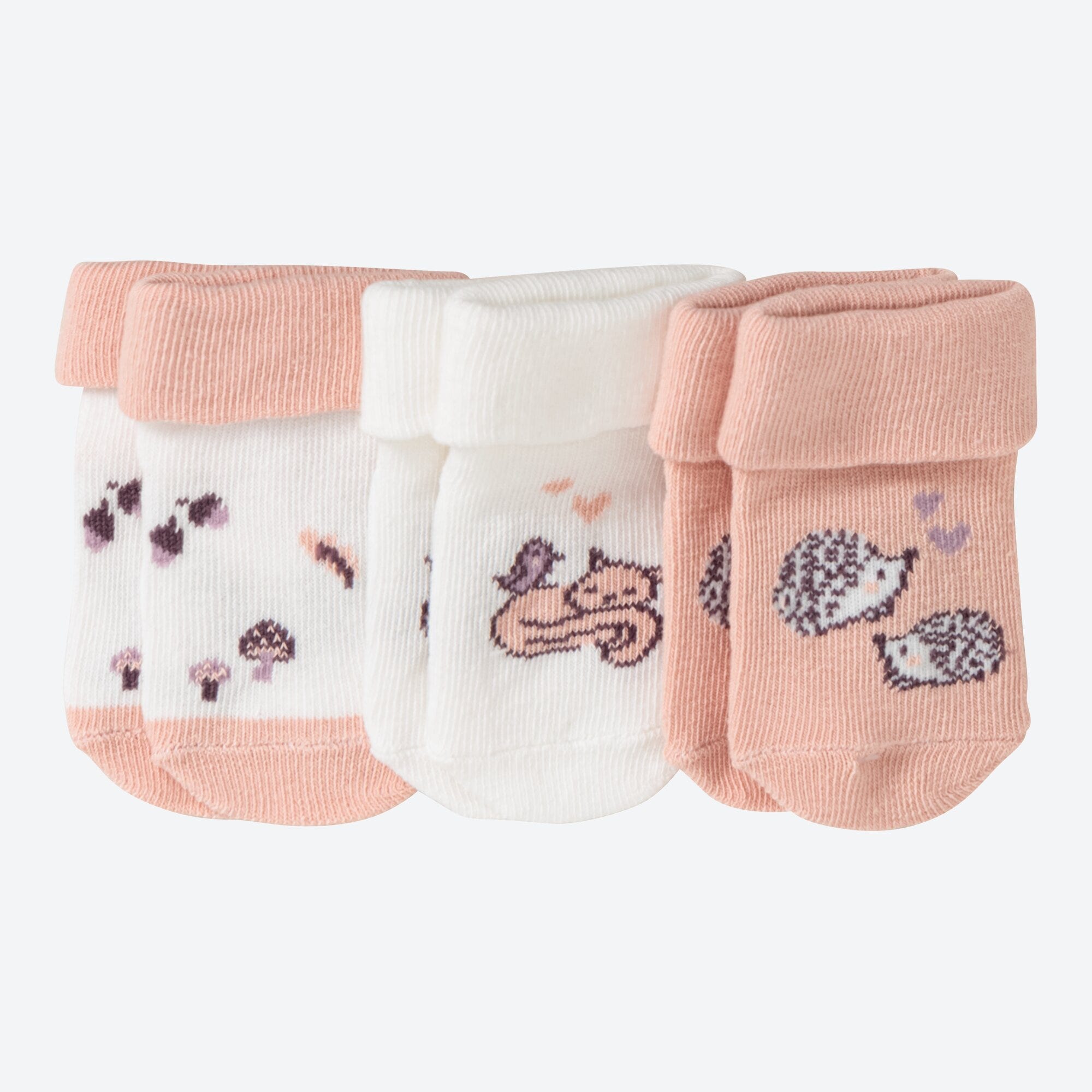 Baby-Socken mit verspieltem Design, 3er-Pack