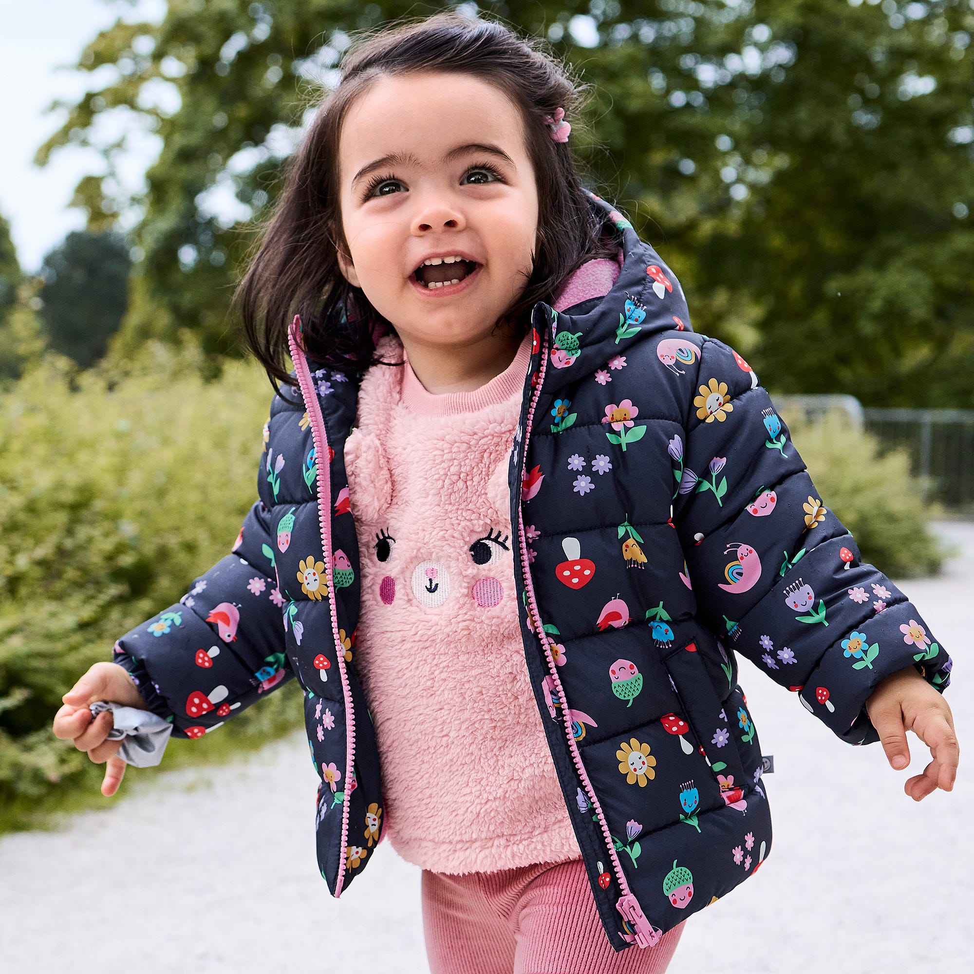Baby-Mädchen-Jacke in verspieltem Design