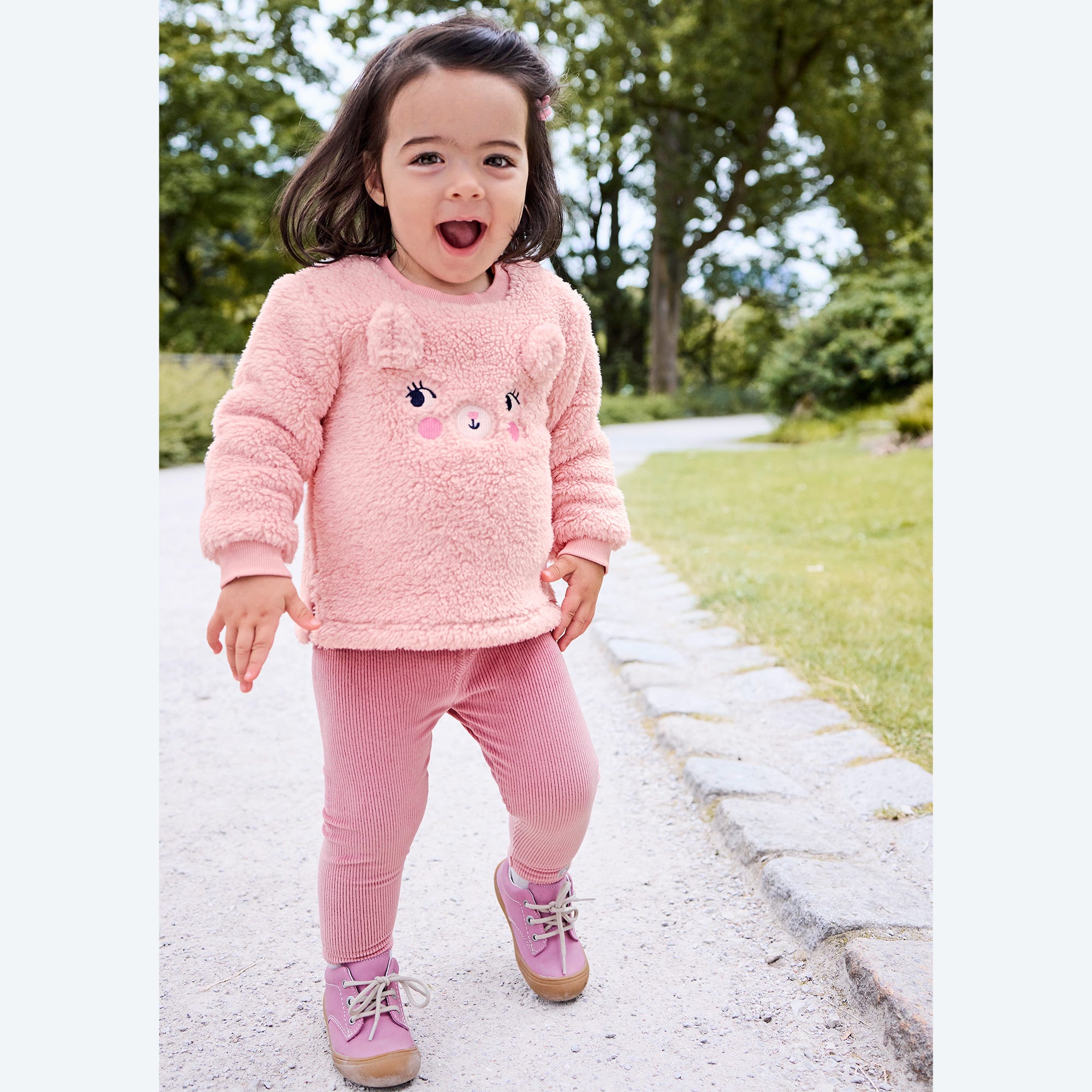 Baby-Mädchen-Set mit Plüsch, 2-teilig