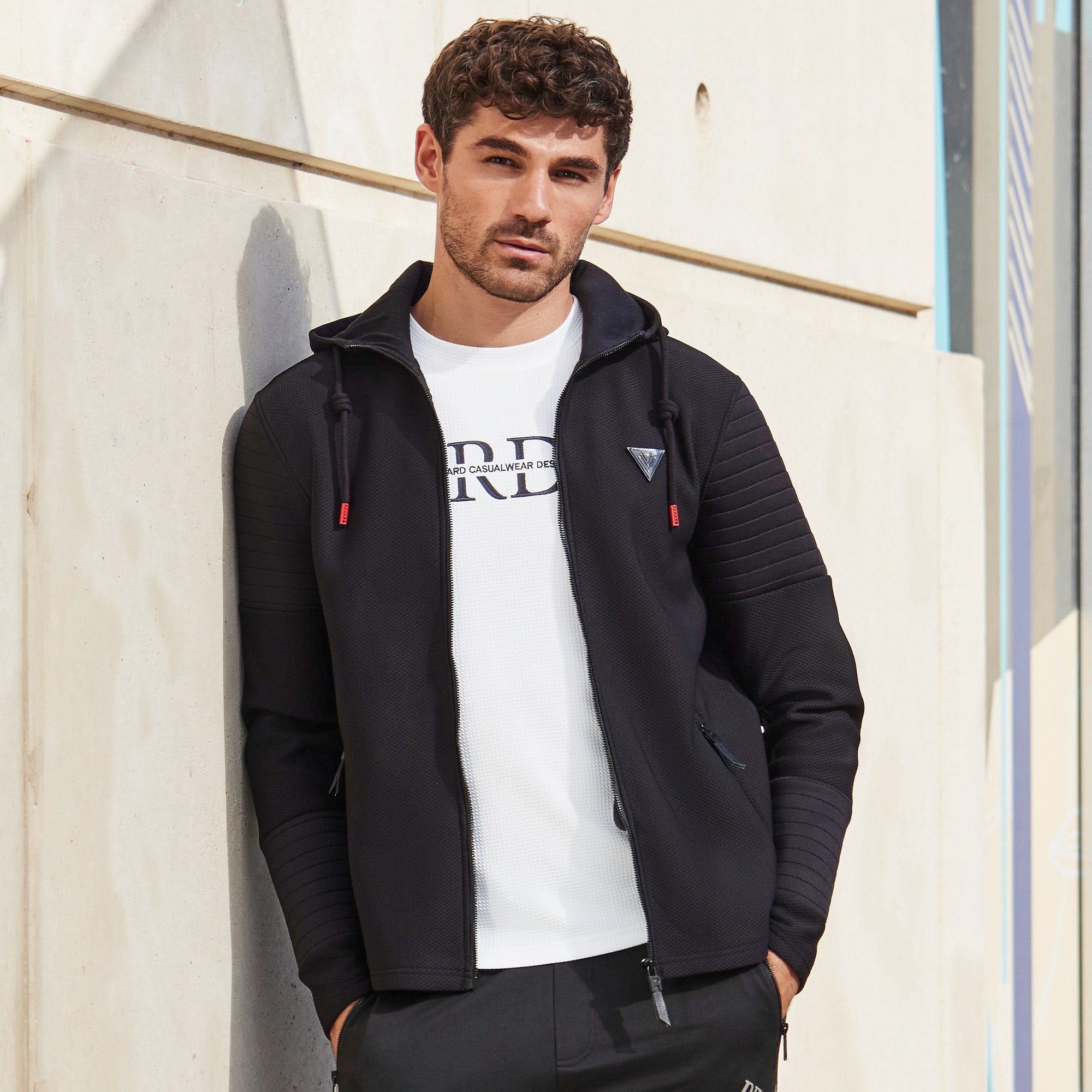 Herren Sweatjacke mit Scuba Einsätzen