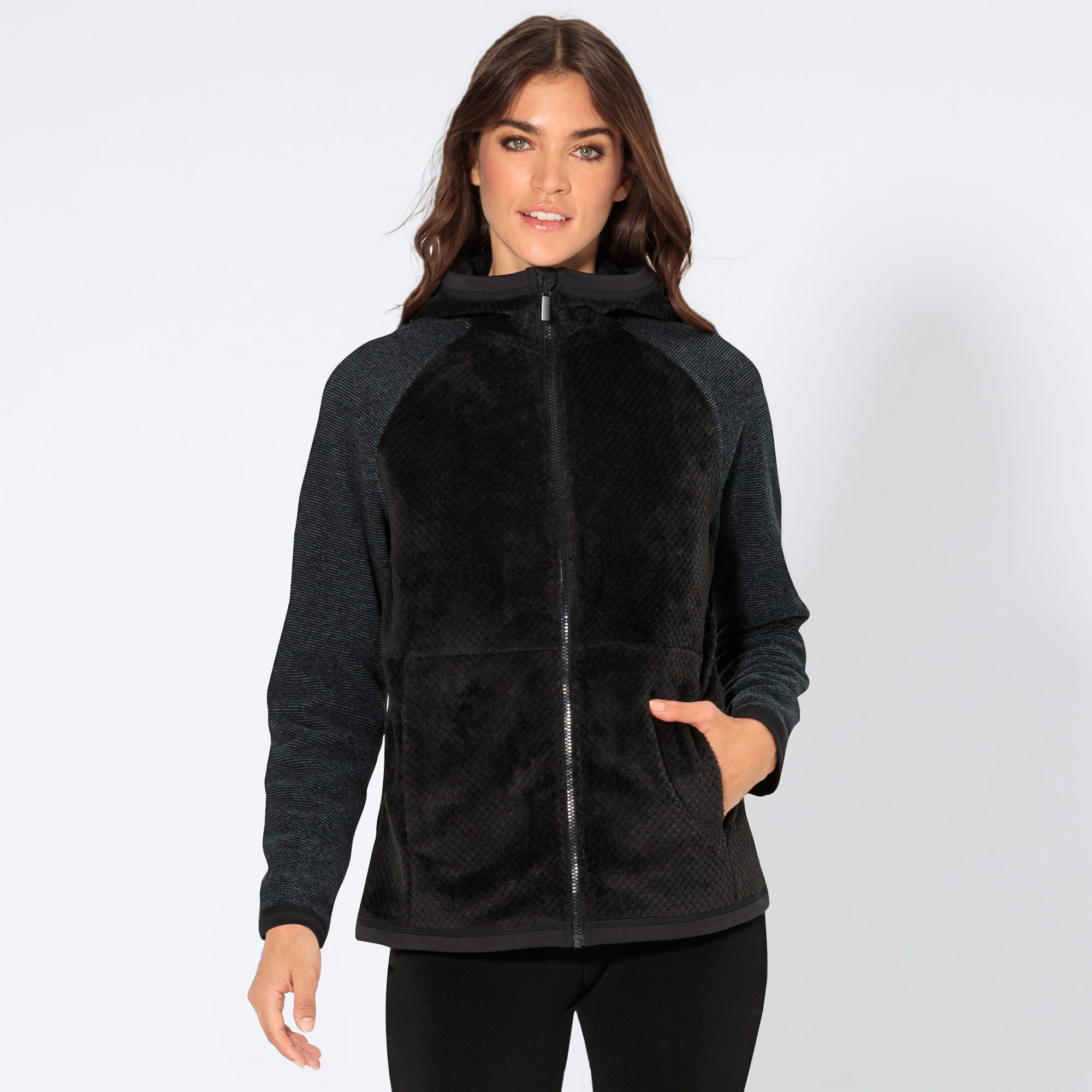 Damen-Jacke aus Materialmix