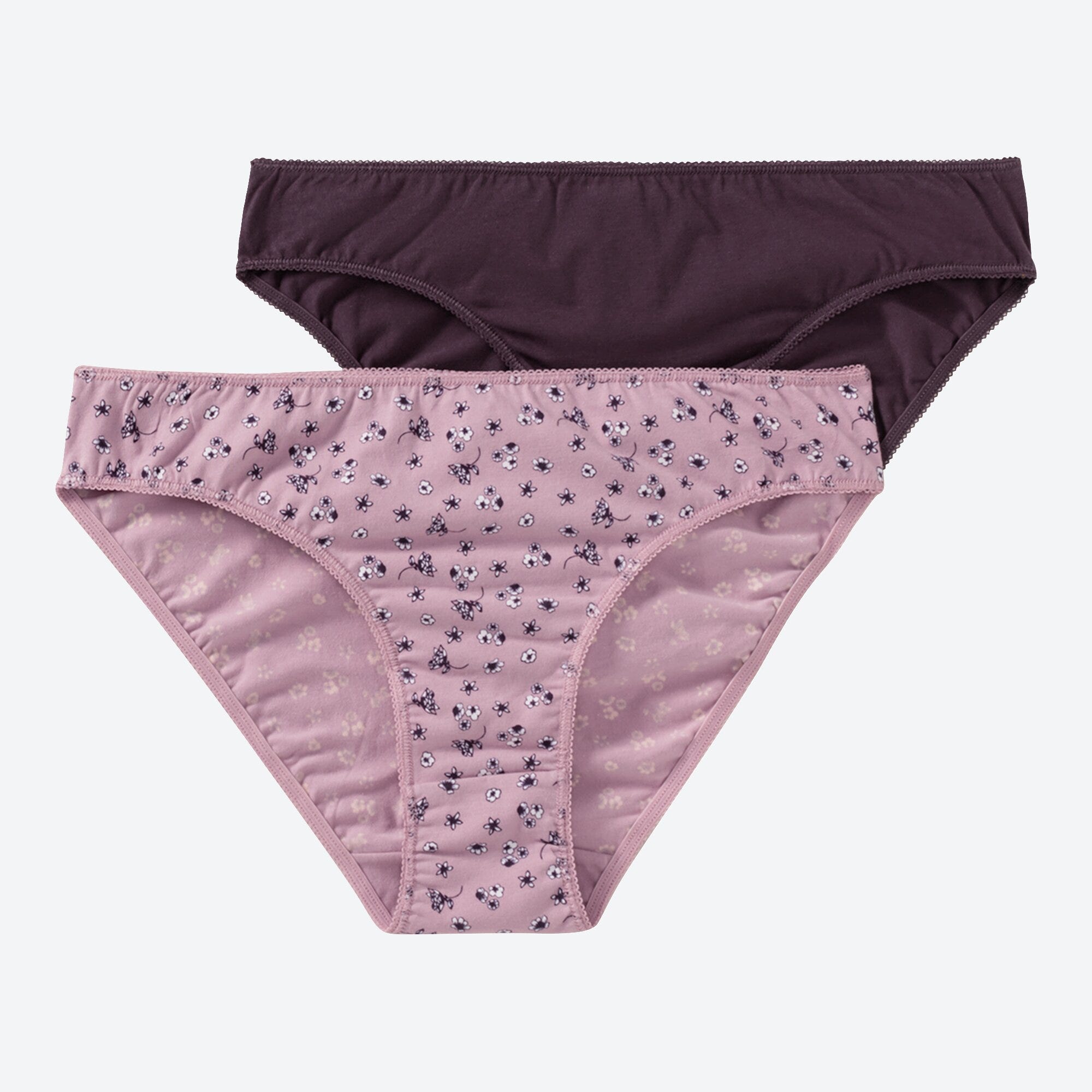 Damen-Minislip mit Gänseblümchen, 2er-Pack