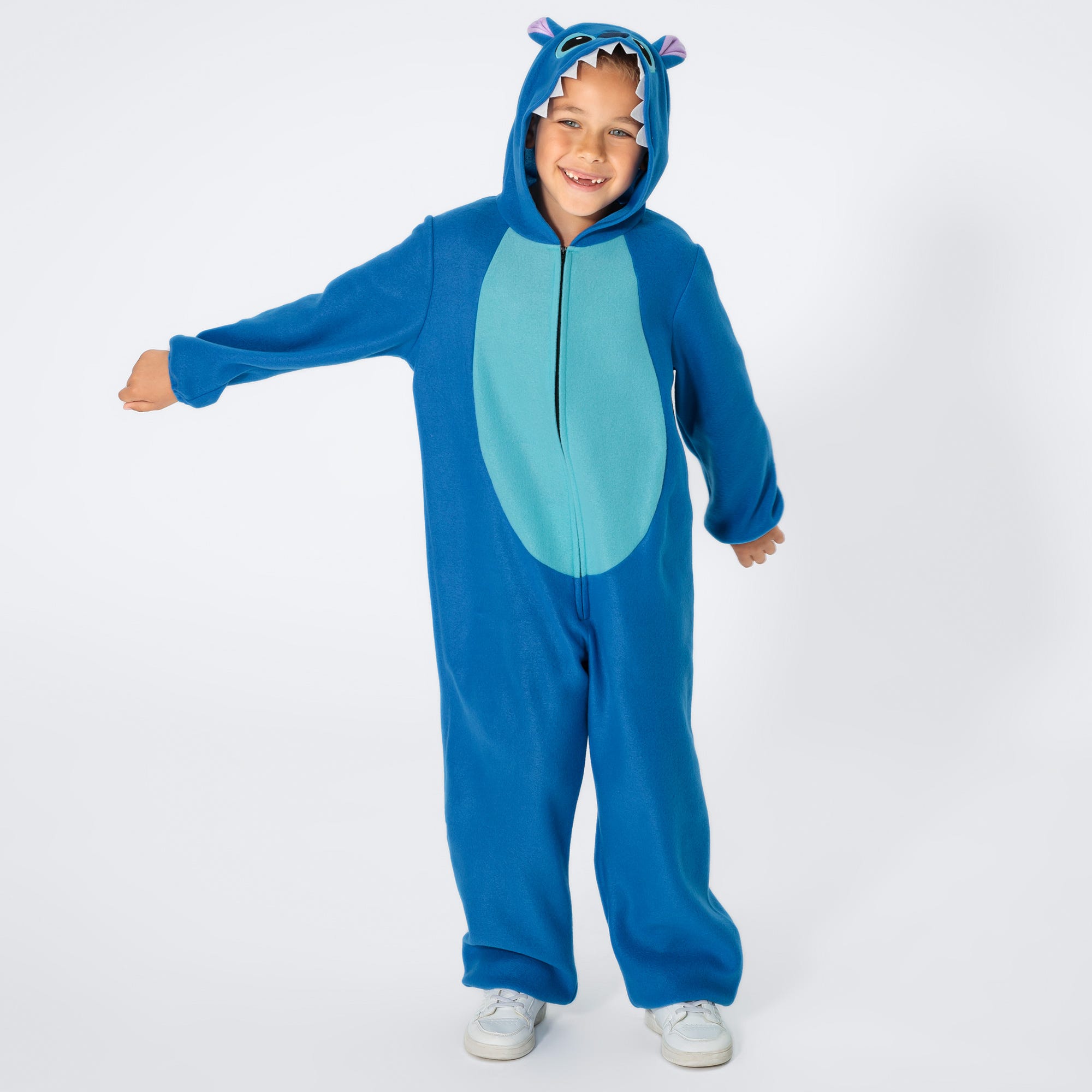 Kinderkostüm "Blauer Alien" mit Kapuze