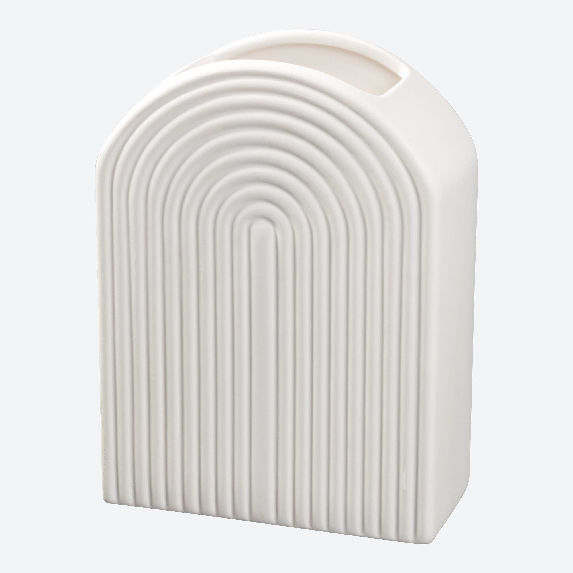 Vase mit Bogenform, ca. 13,5x6,5x18,5cm