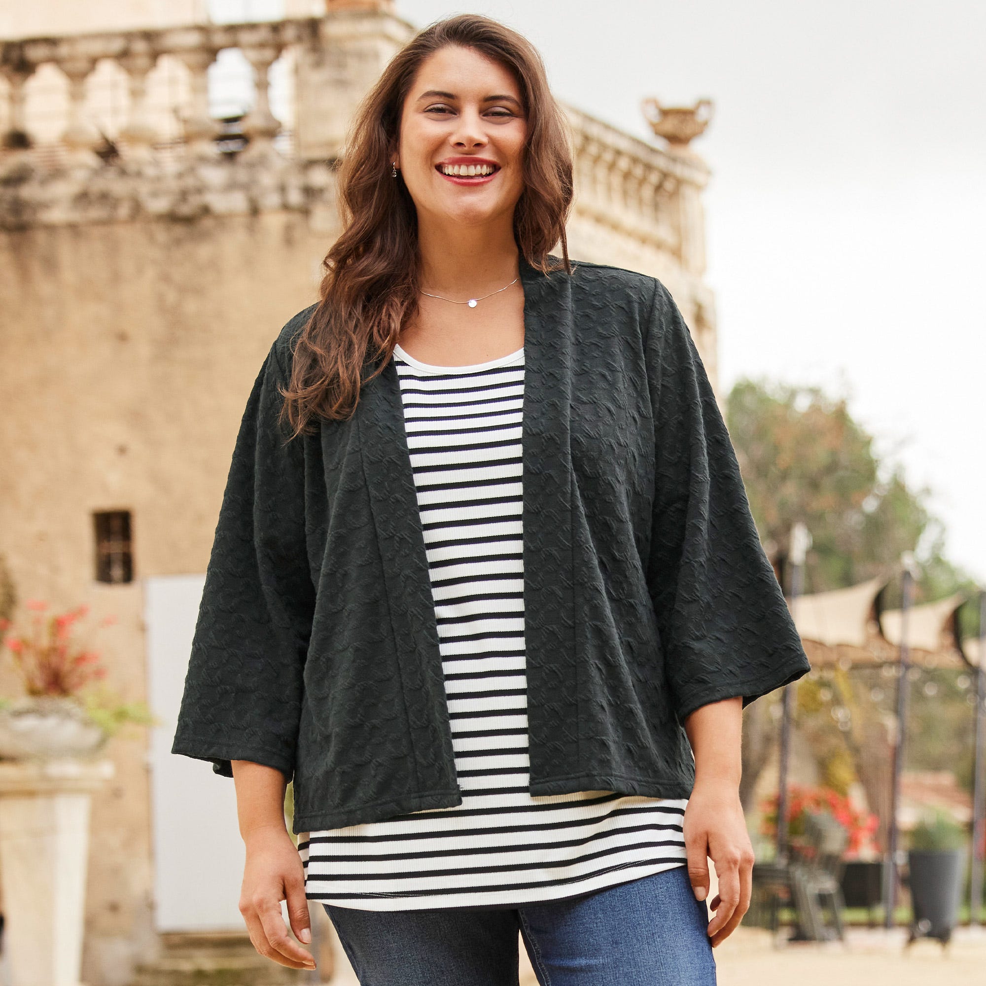 Damen-Jacke mit Struktur, große Größen