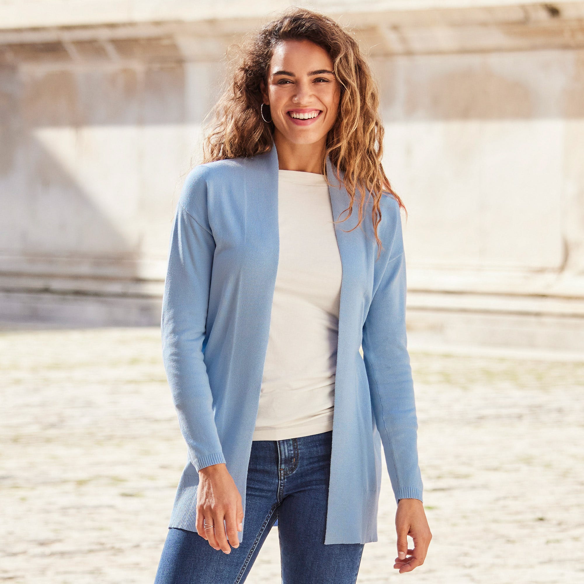 Damen-Cardigan mit offenem Stil
