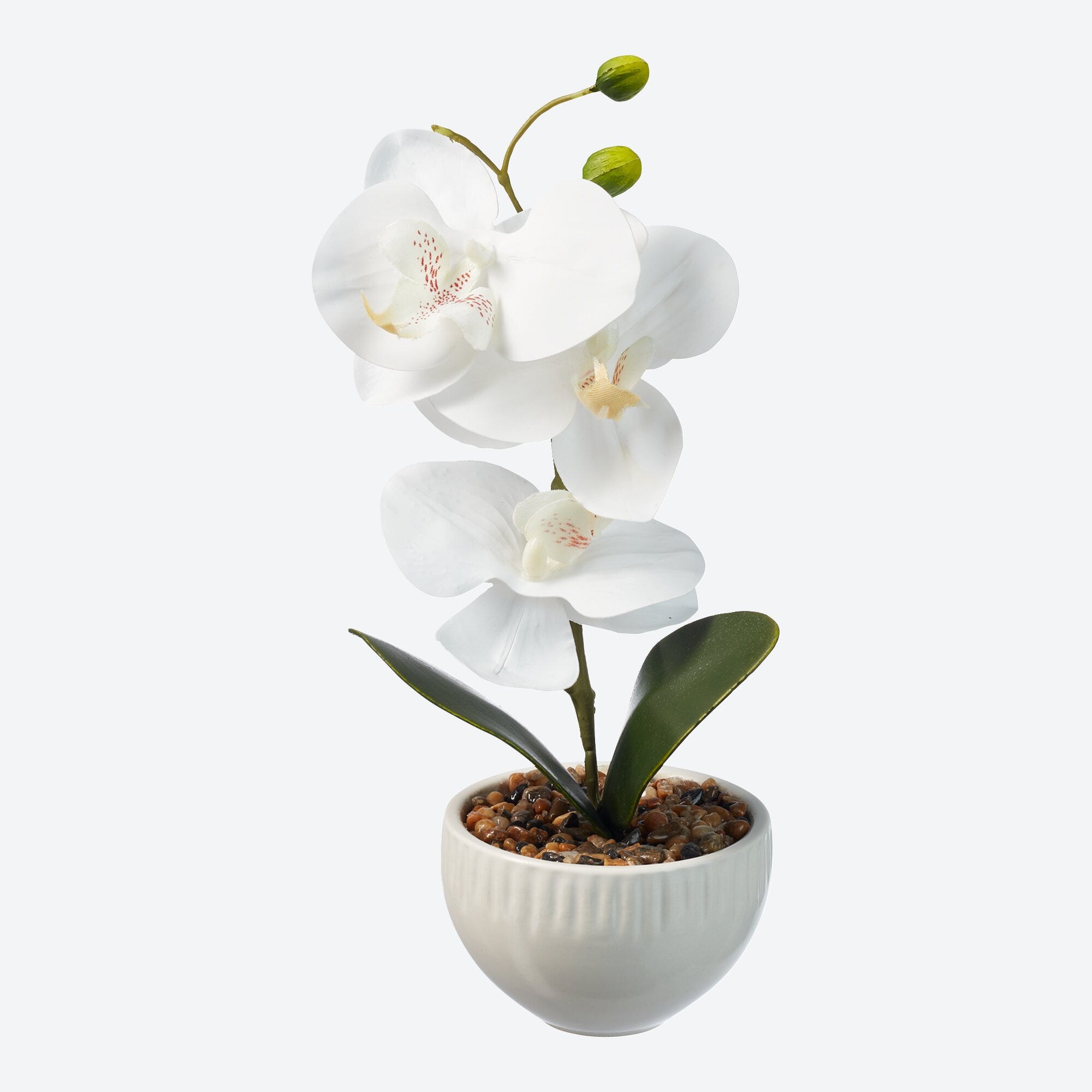 Deko-Kunstblume "Orchidee" im Topf, ca. 9x9x22cm