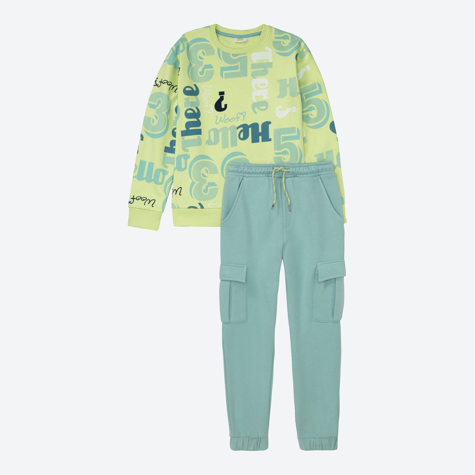 Kinder-Jungen-Set in trendigem Design, 2-teilig
