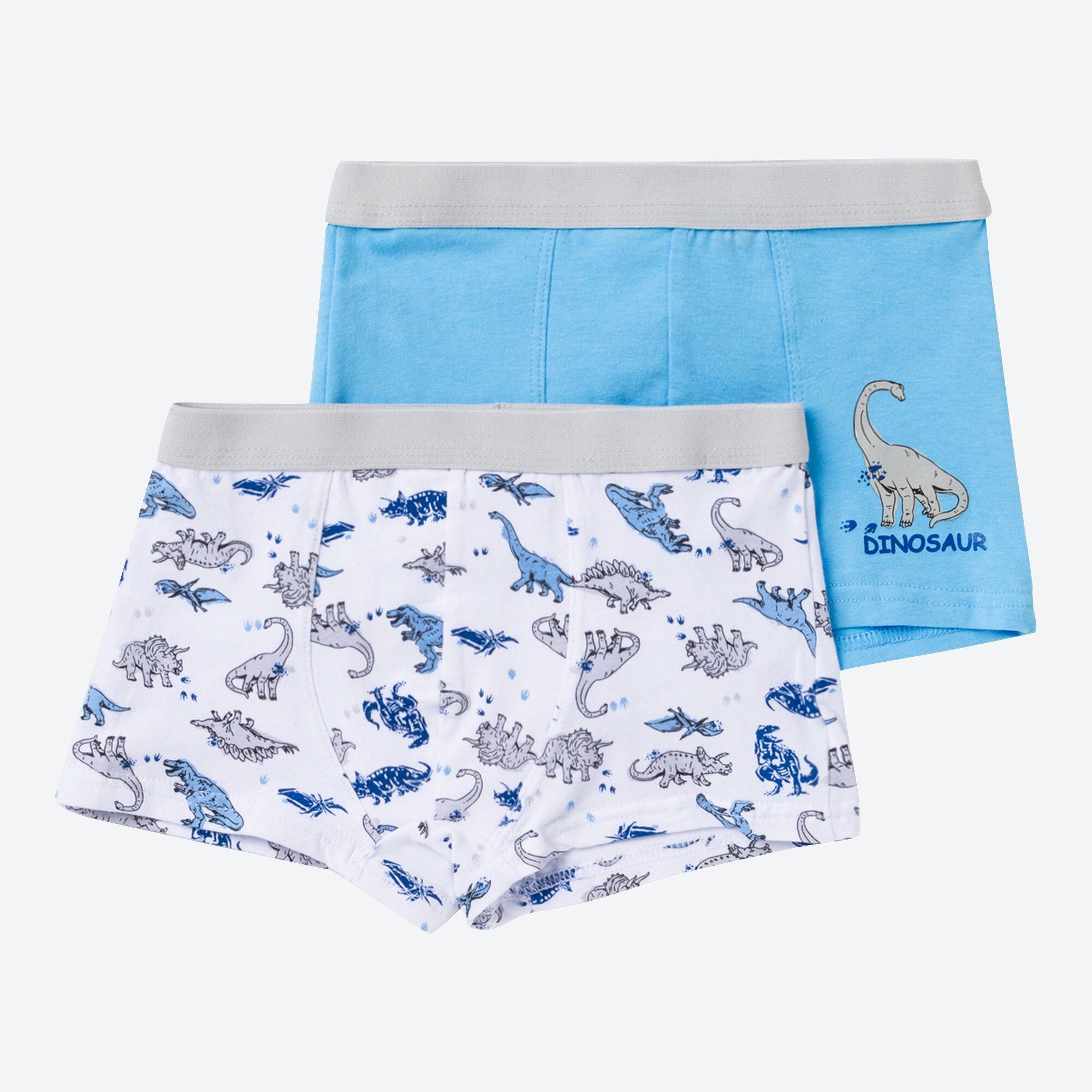 Kinder-Jungen-Retroshorts mit Aufdruck, 2er-Pack