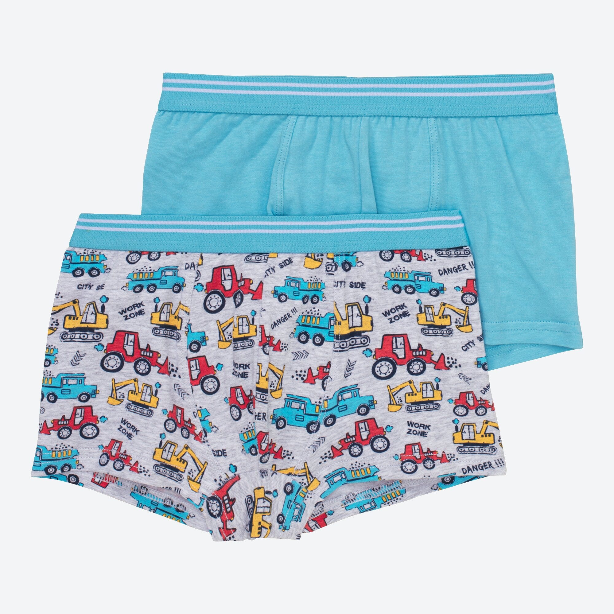 Kinder-Jungen-Retroshorts mit buntem Muster, 2er-Pack