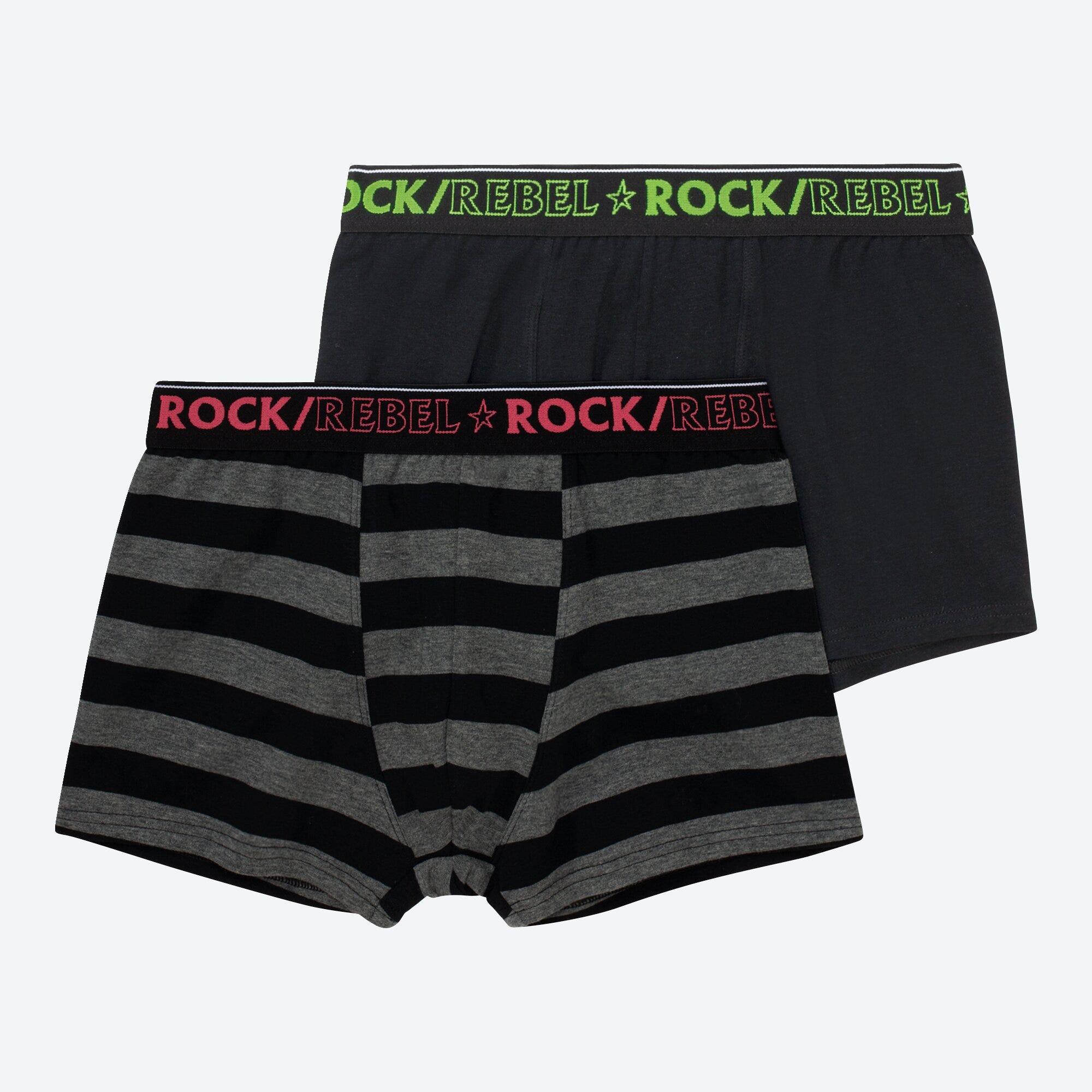Teener-Jungen-Retroshorts in angesagtem Design, 2er-Pack