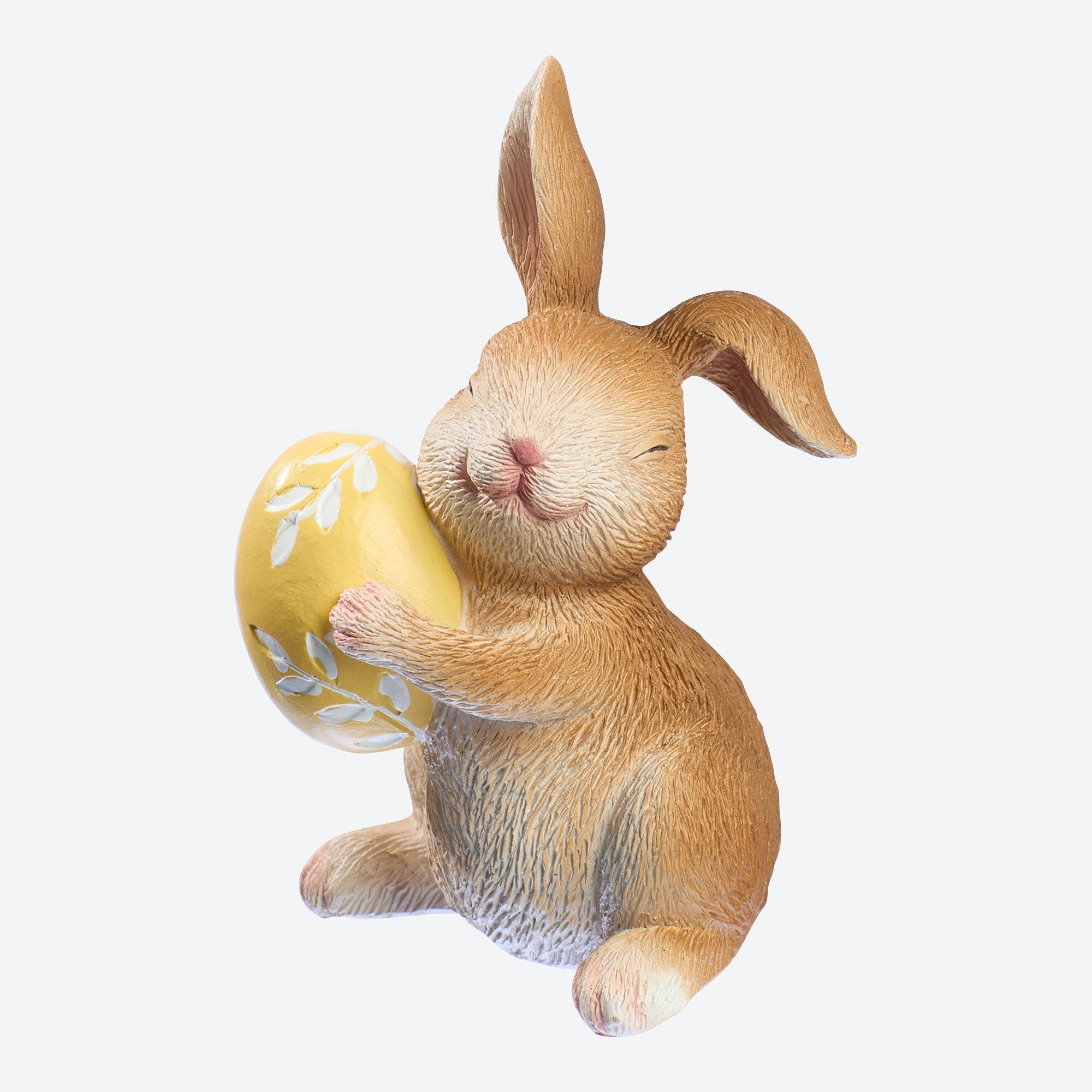 Deko-Figur Hase mit Ei, ca. 7x7x12cm