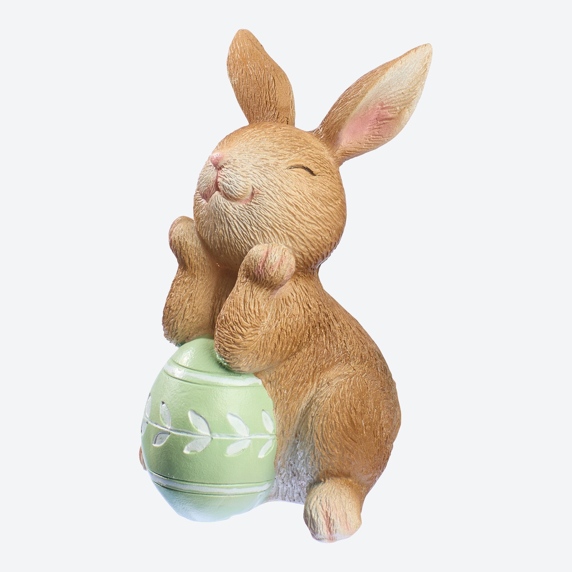 Deko-Figur Hase mit Ei, ca. 7x7x12cm