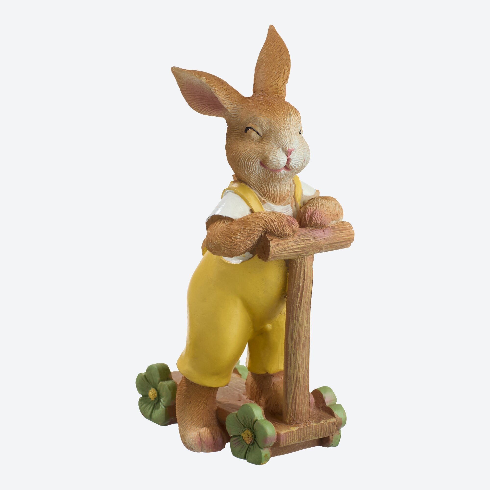 Deko-Figur Hase mit Roller, ca. 7,5x4x12cm