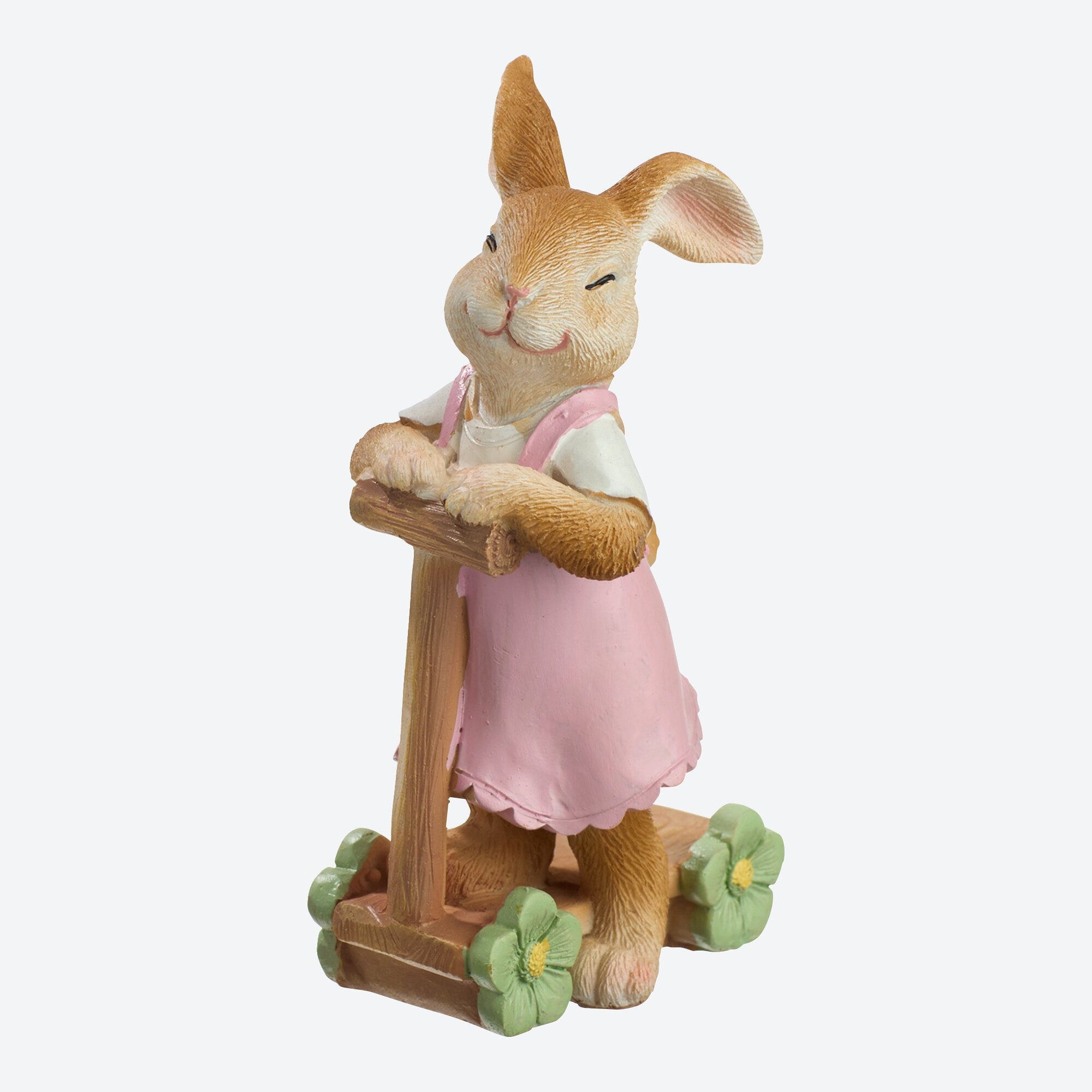 Deko-Figur Hase mit Roller, ca. 7,5x4x12cm